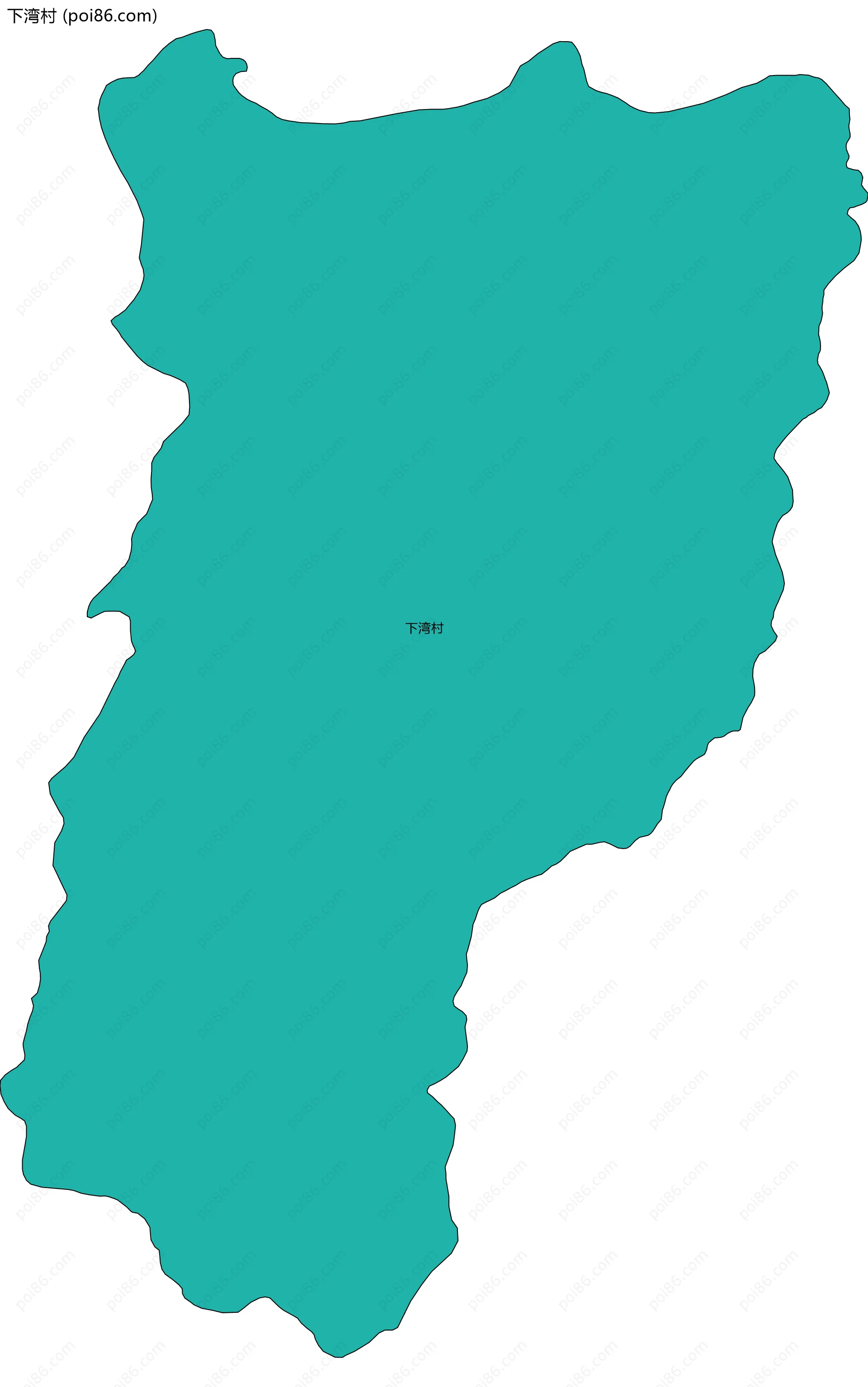 下湾村边界地图