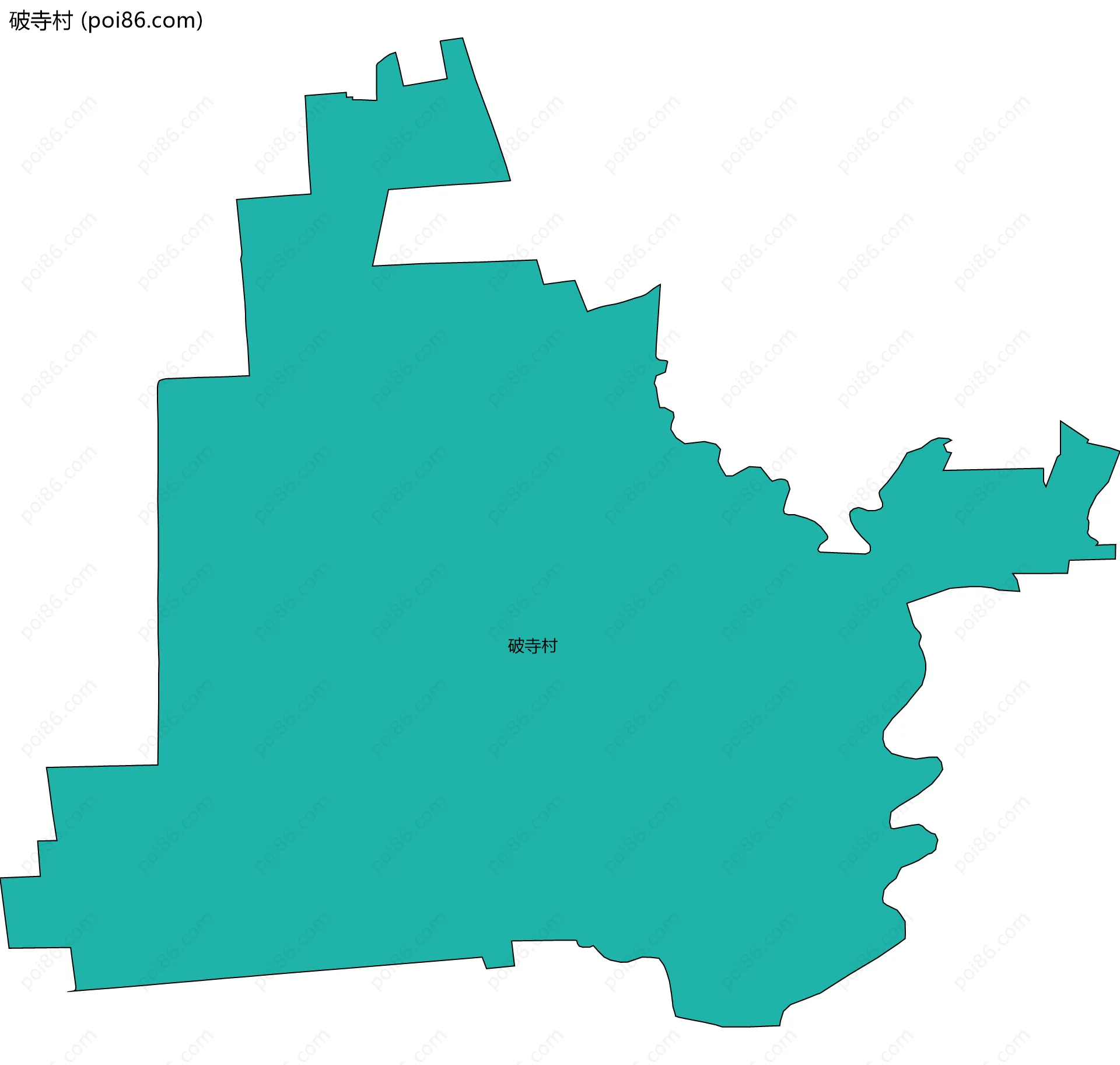 破寺村边界地图
