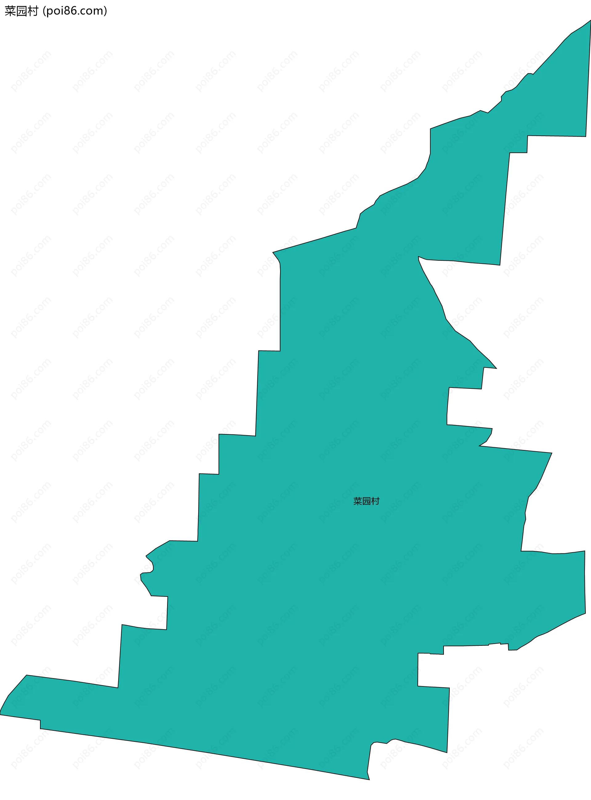 菜园村边界地图