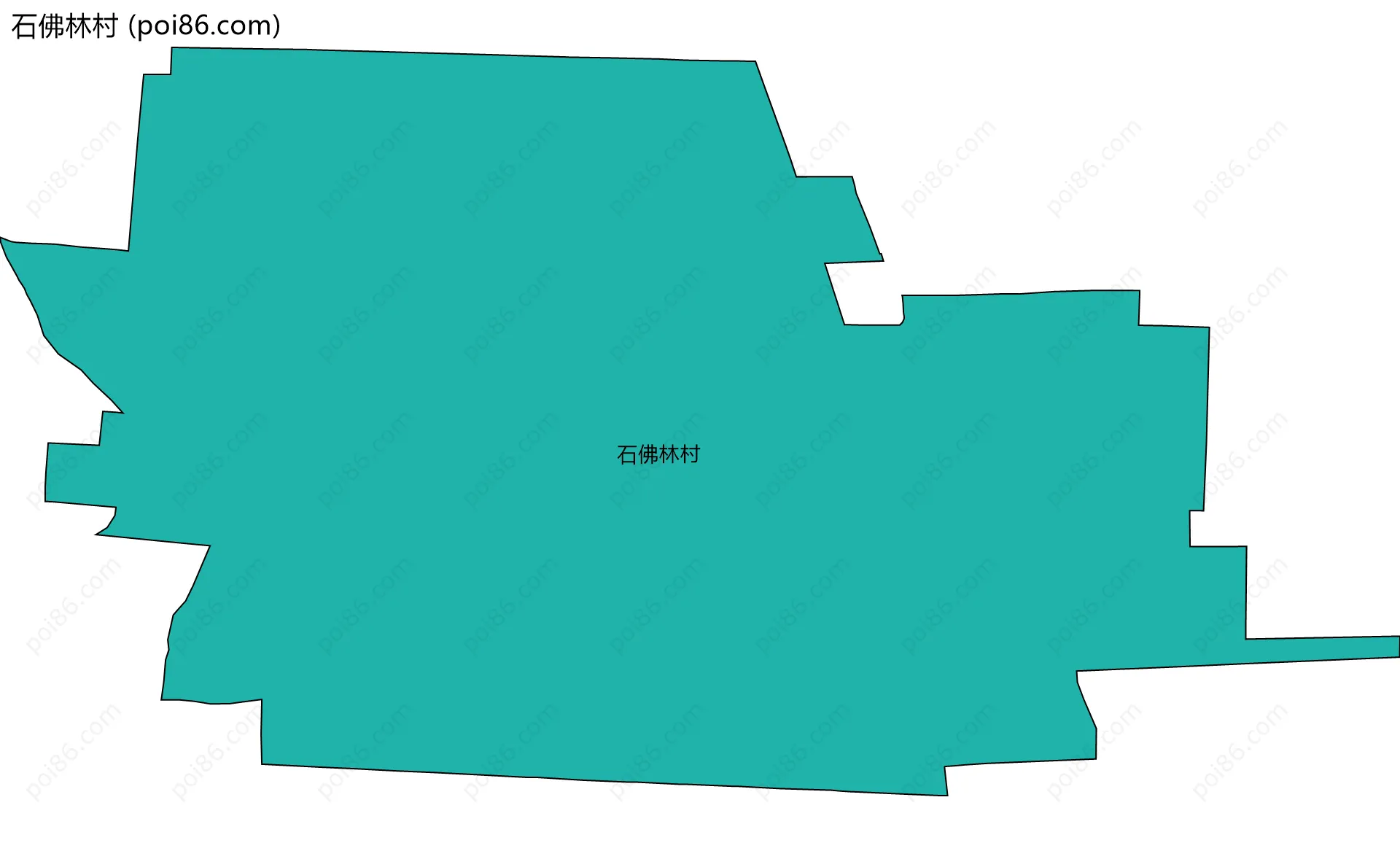石佛林村边界地图