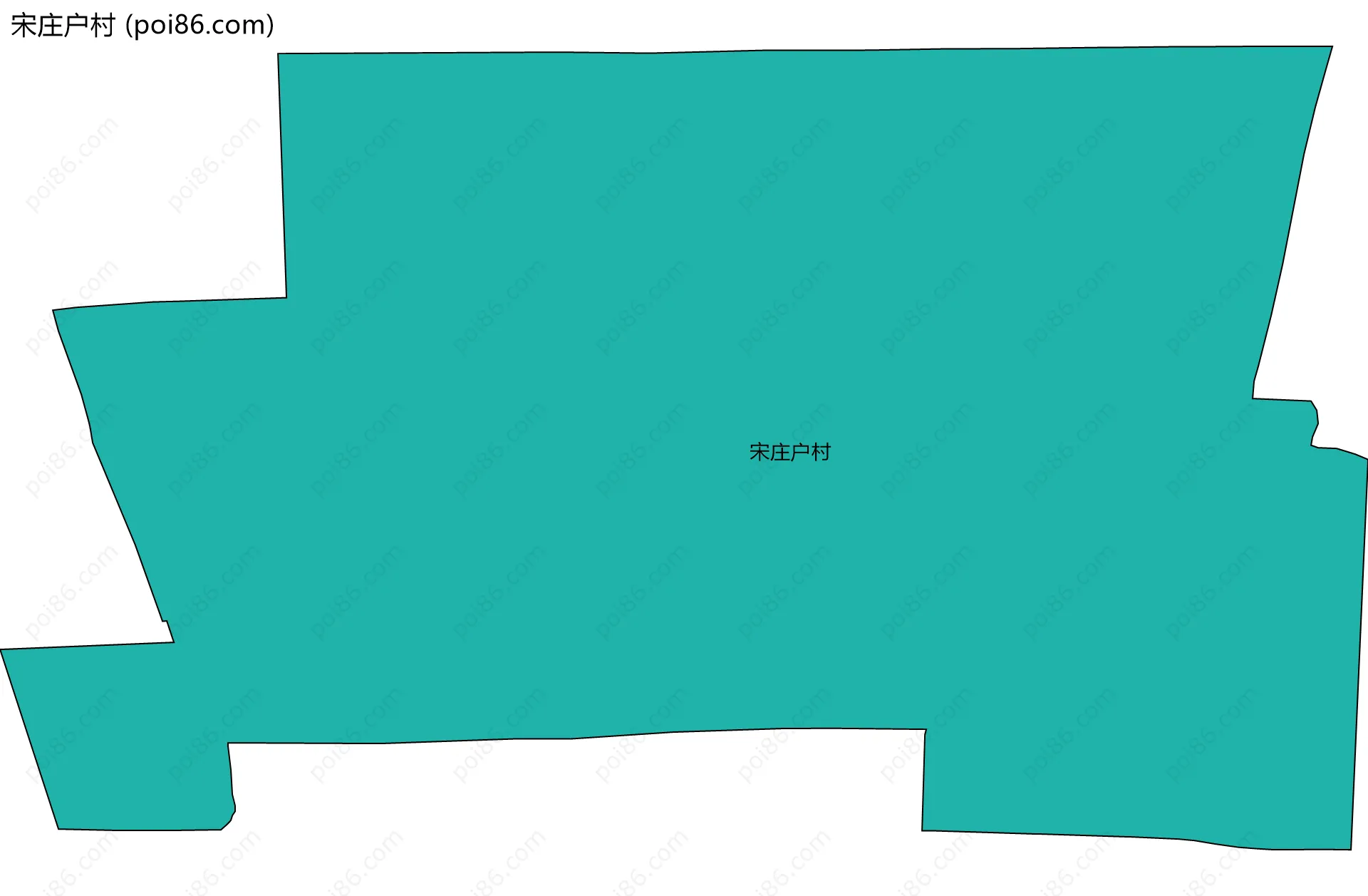宋庄户村边界地图