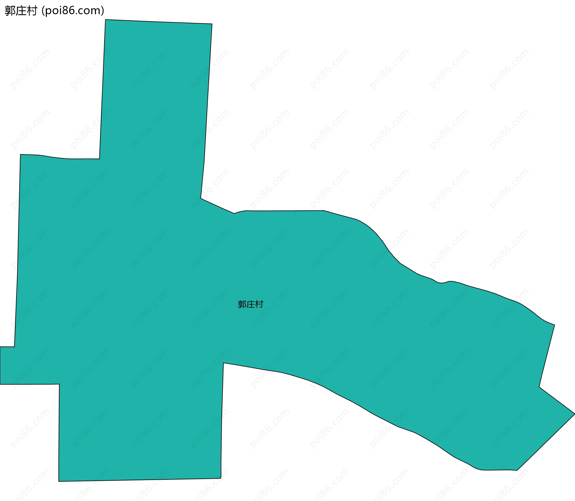 郭庄村边界地图