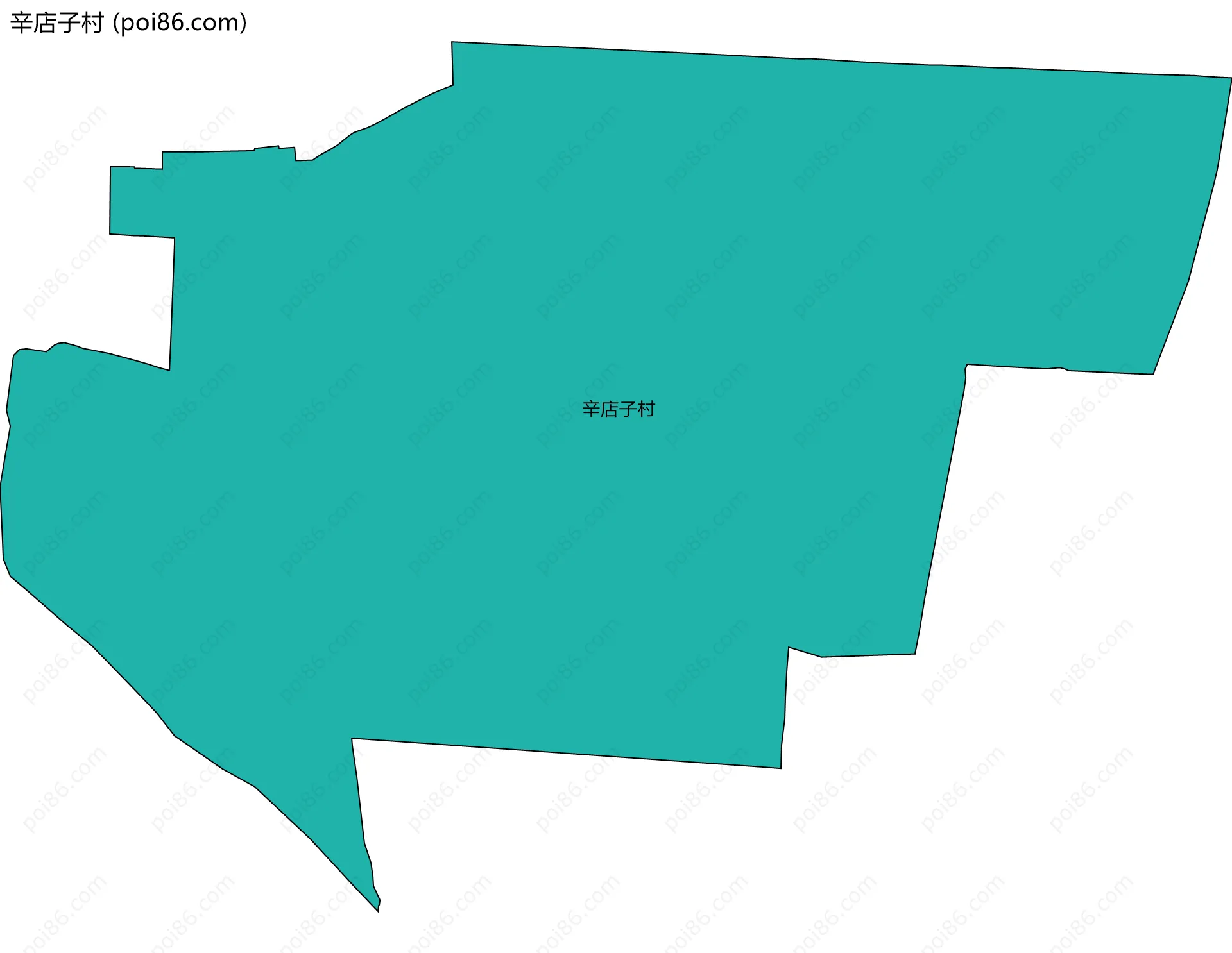 辛店子村边界地图
