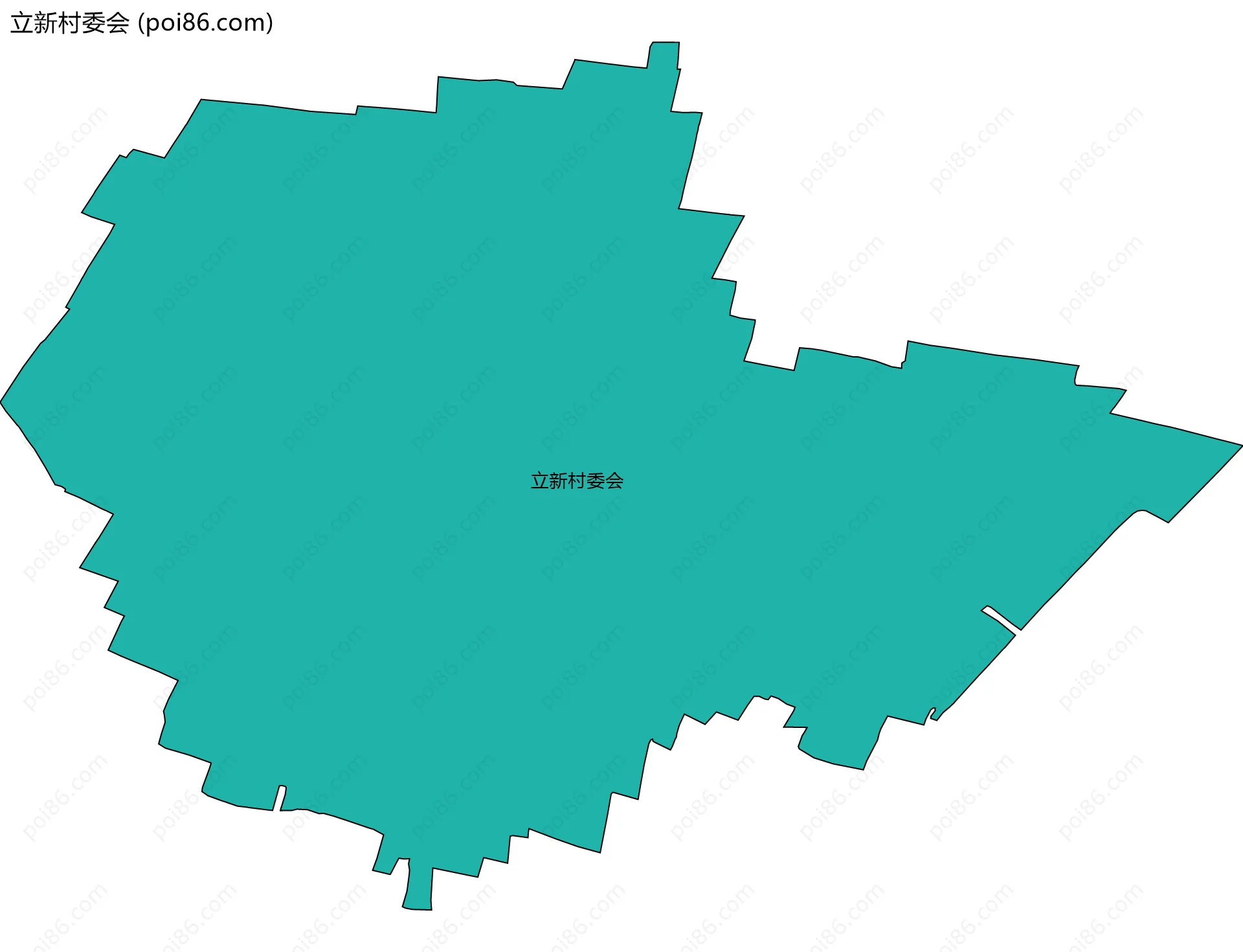 立新村委会边界地图