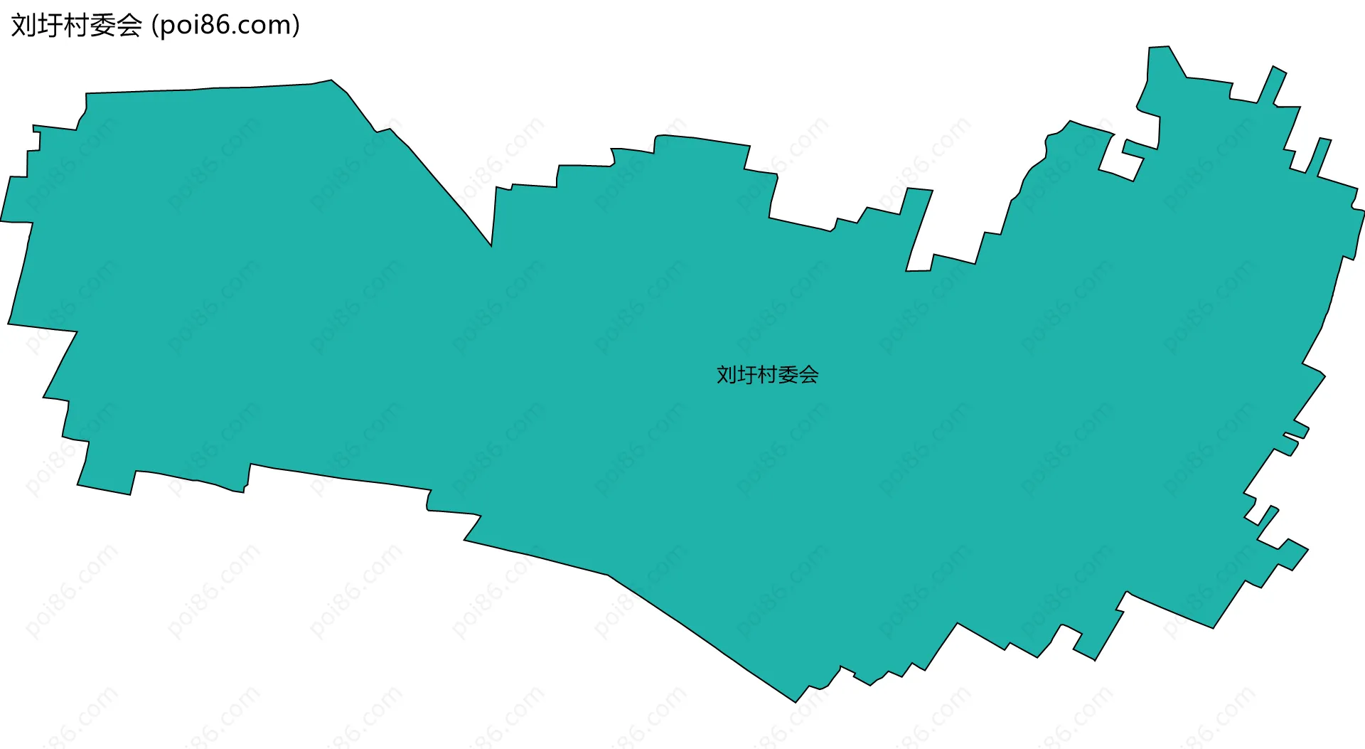 刘圩村委会边界地图