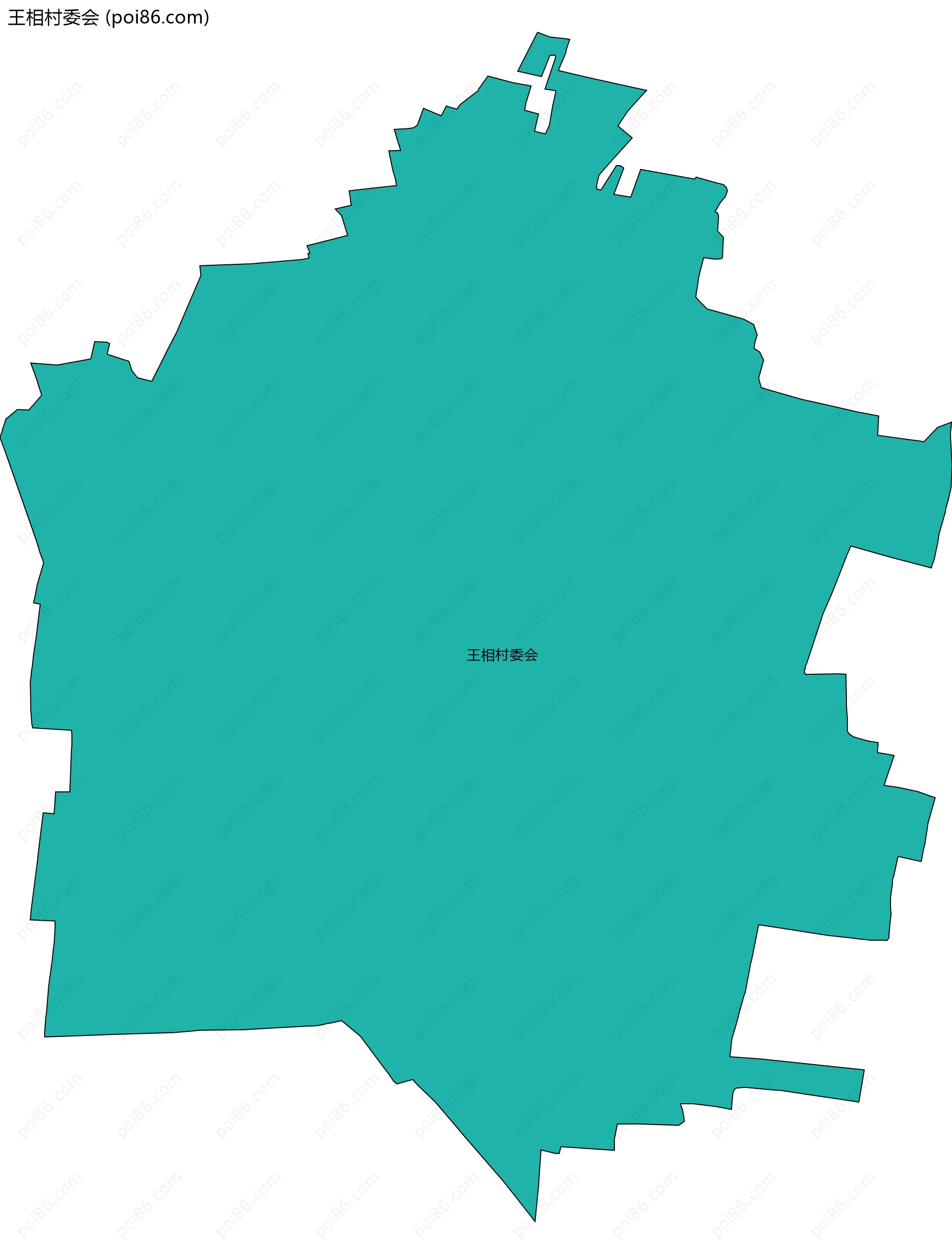王相村委会边界地图