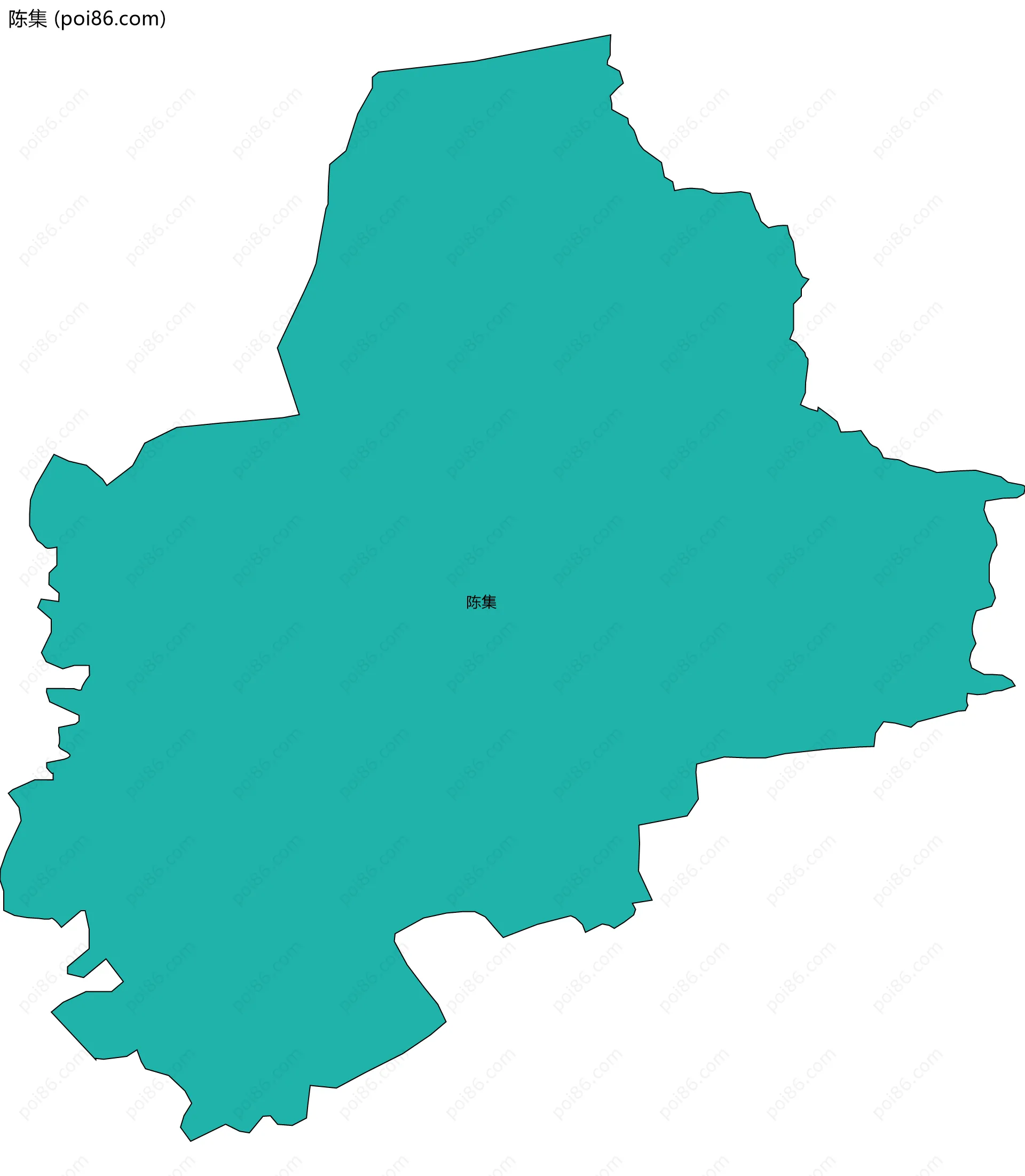 陈集边界地图