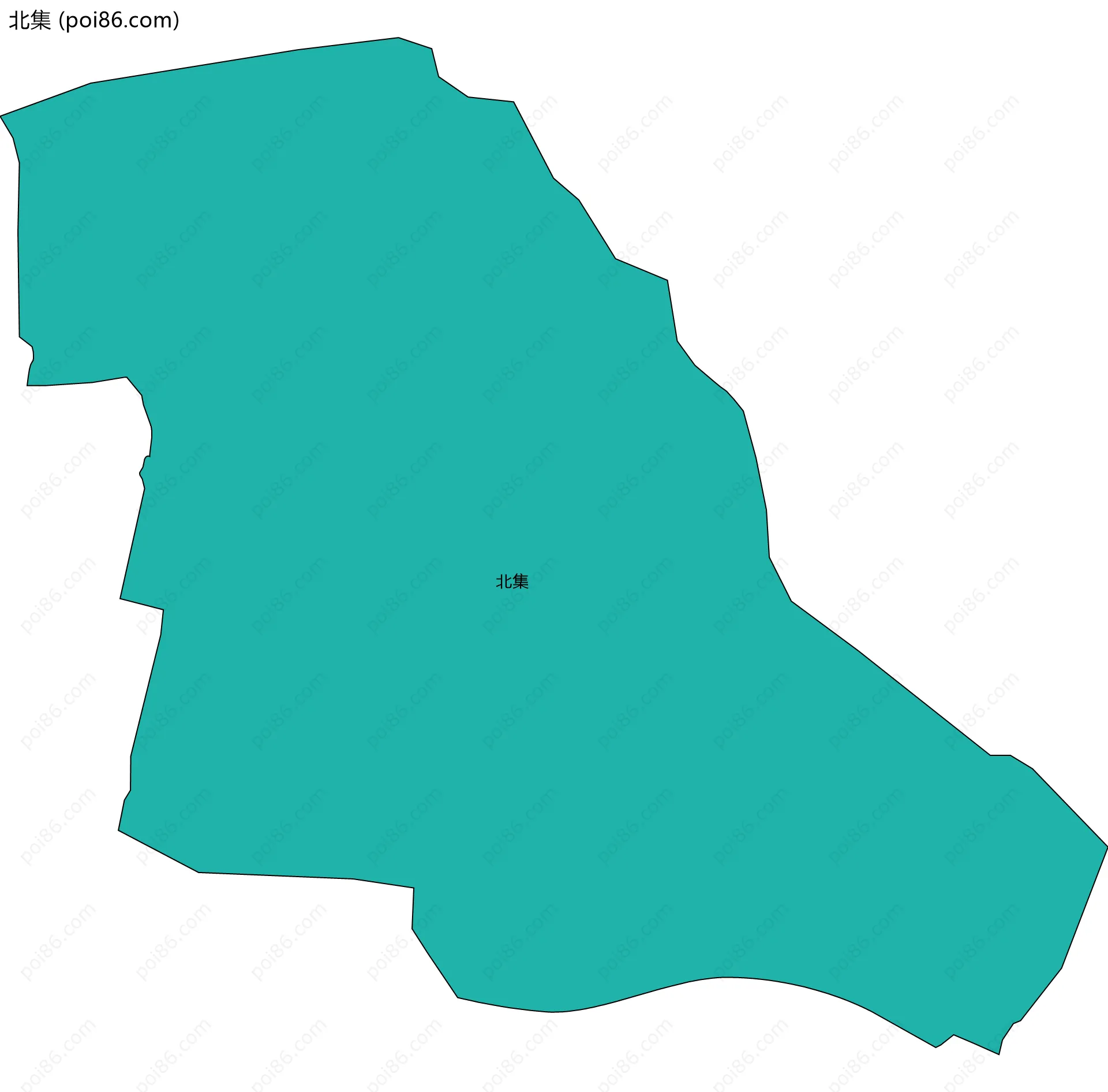 北集边界地图
