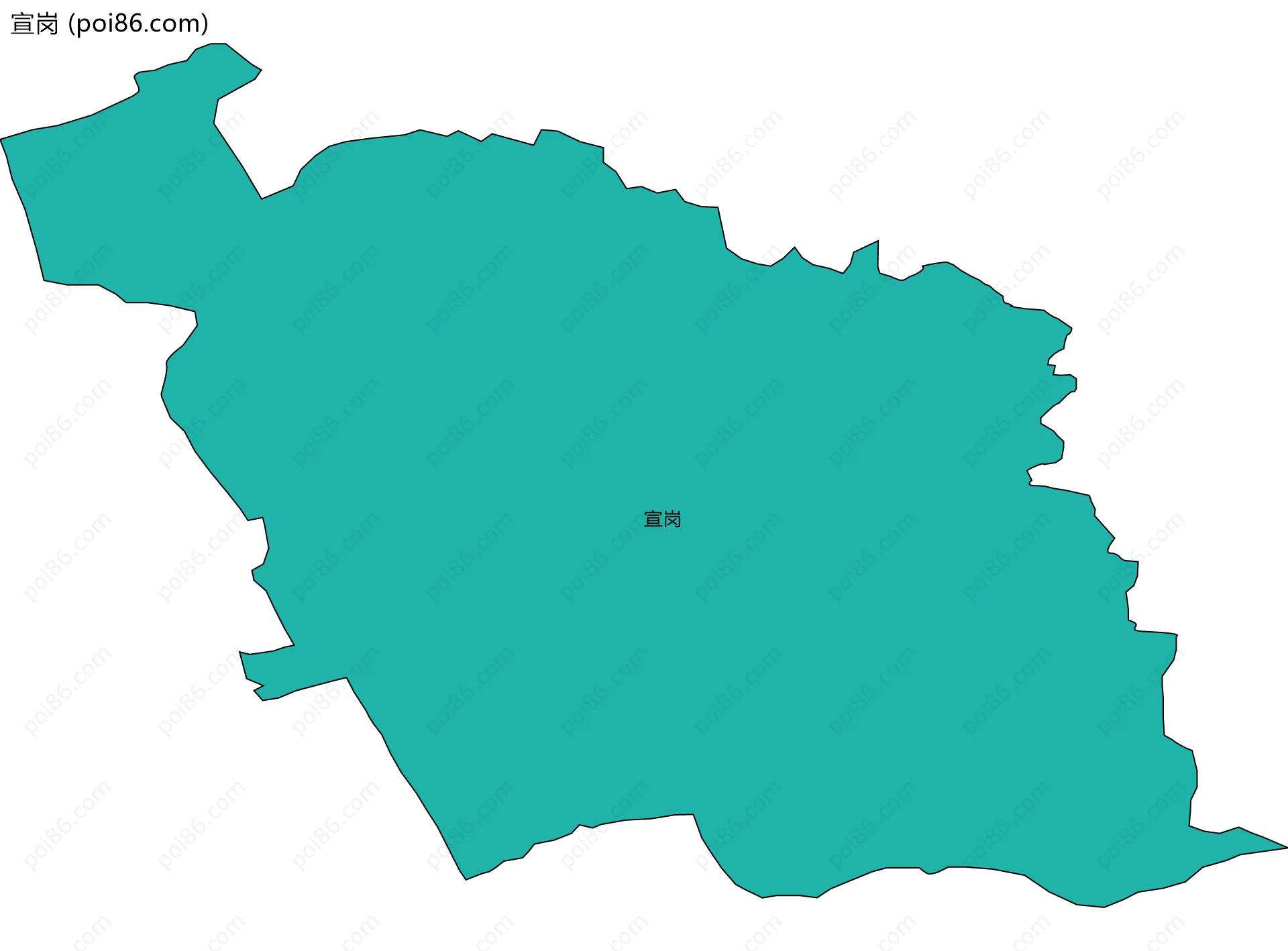 宣岗边界地图