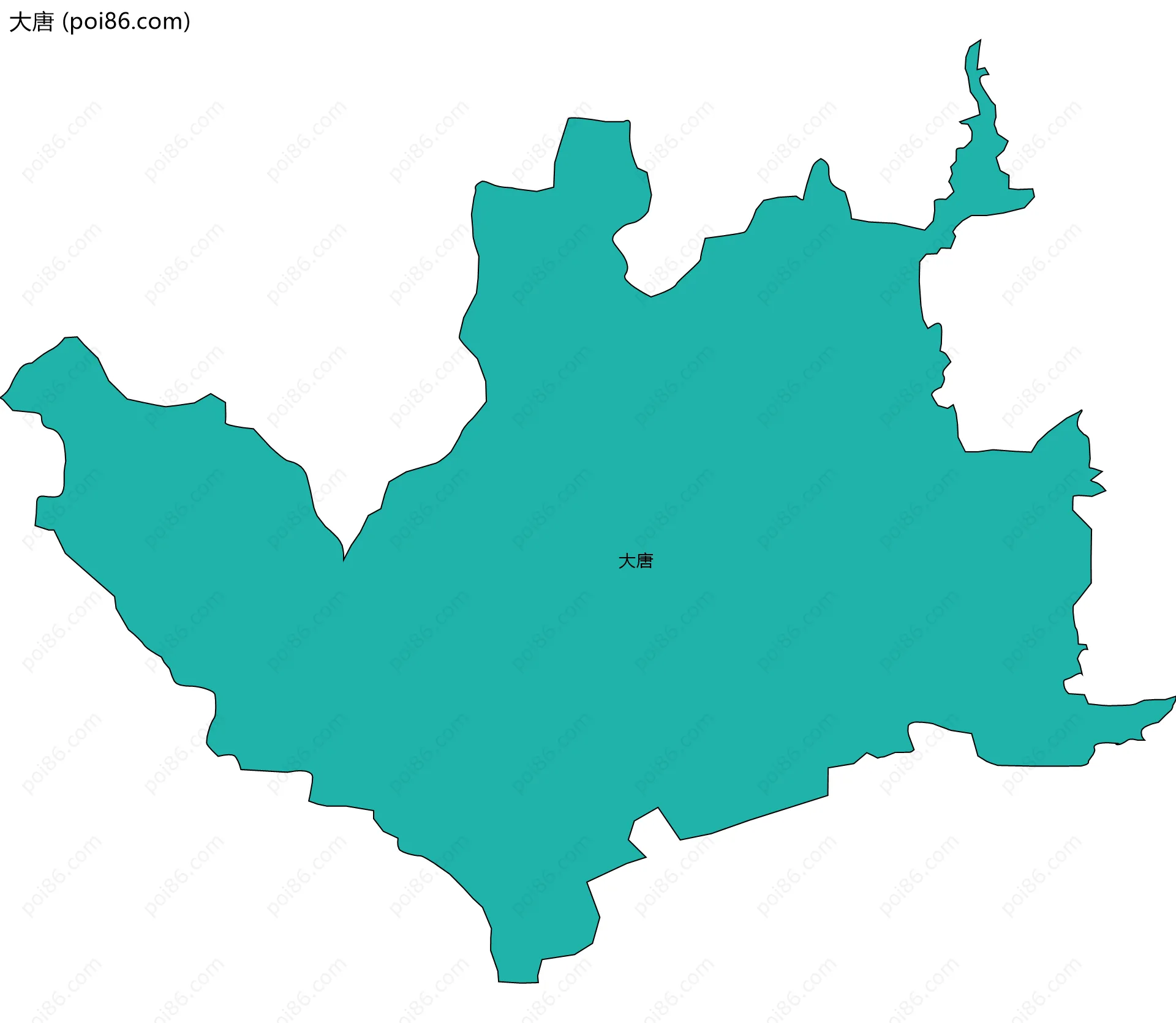 大唐边界地图