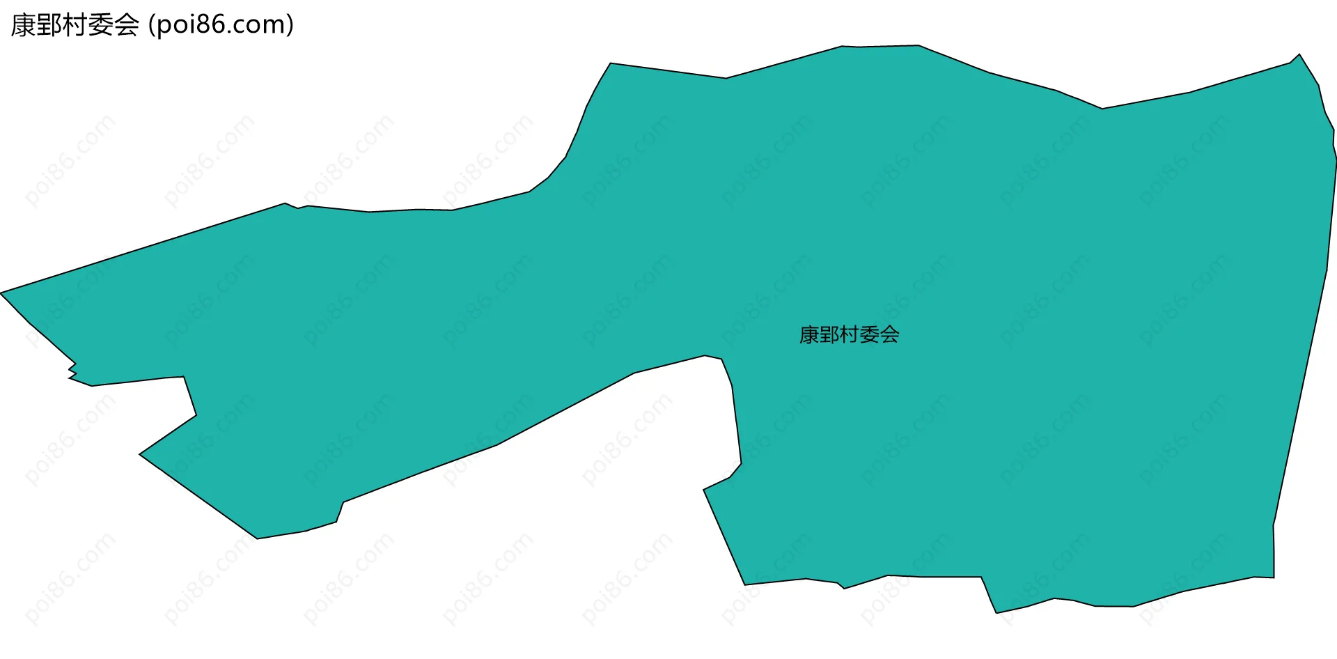 康郢村委会边界地图