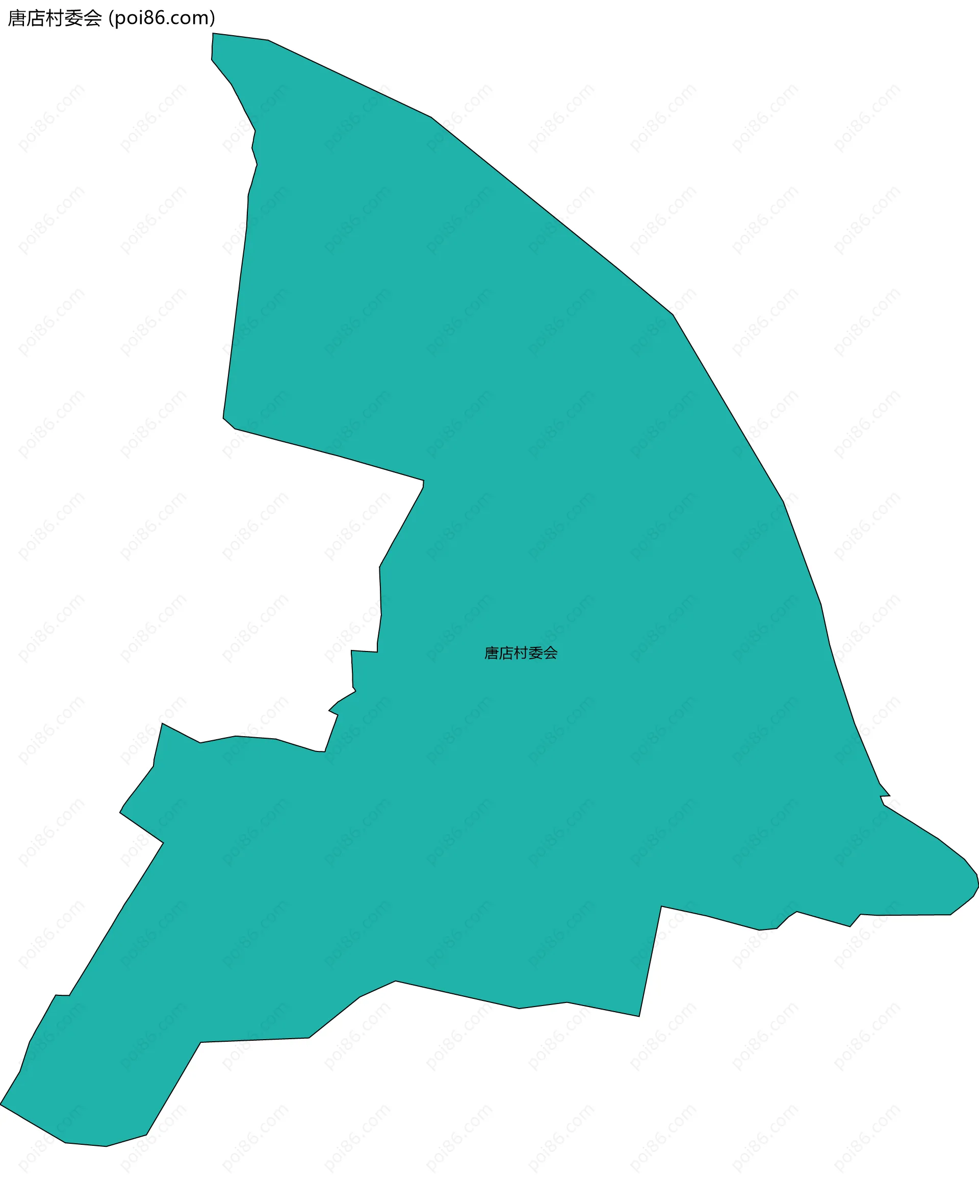 唐店村委会边界地图