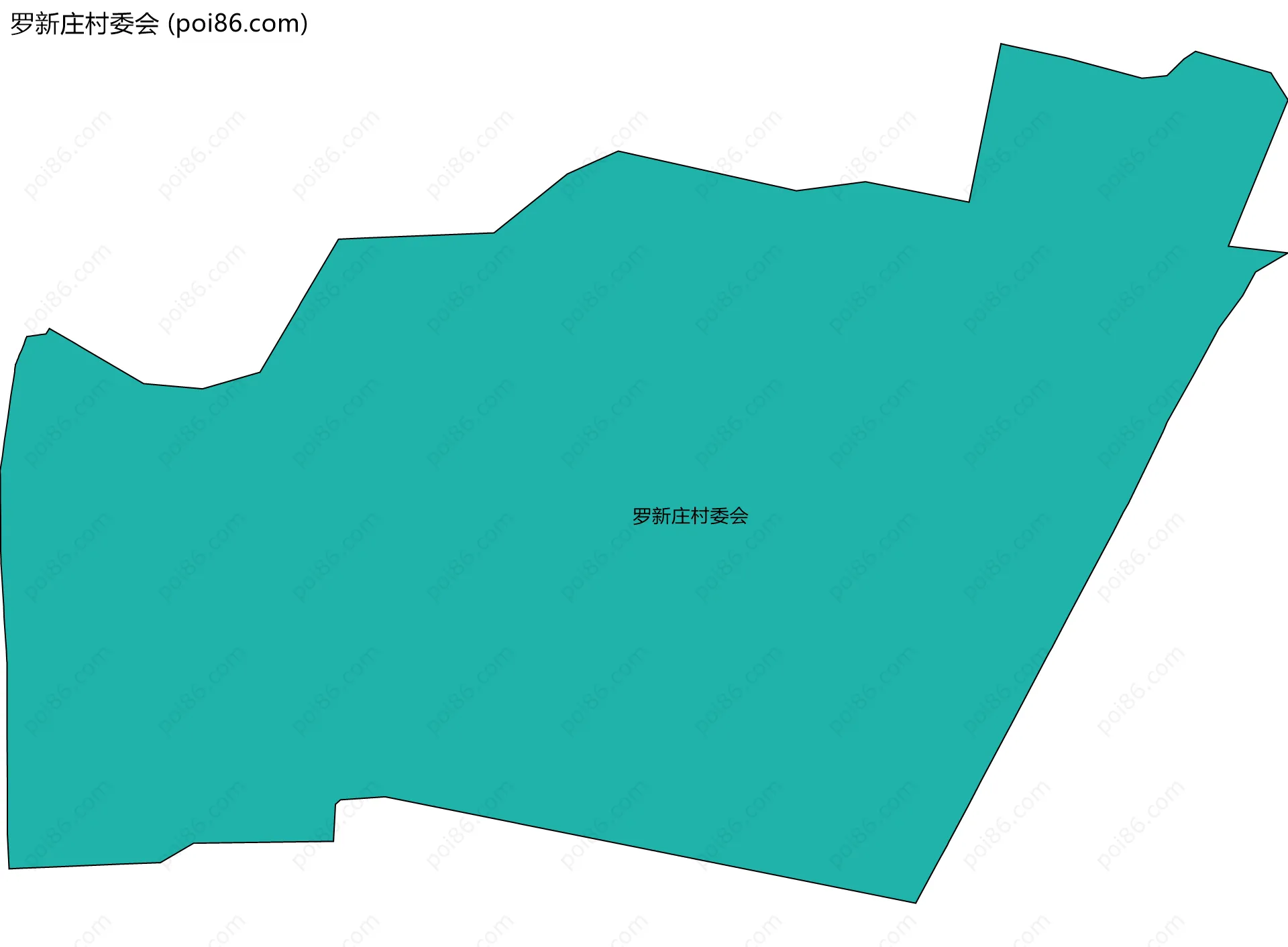 罗新庄村委会边界地图