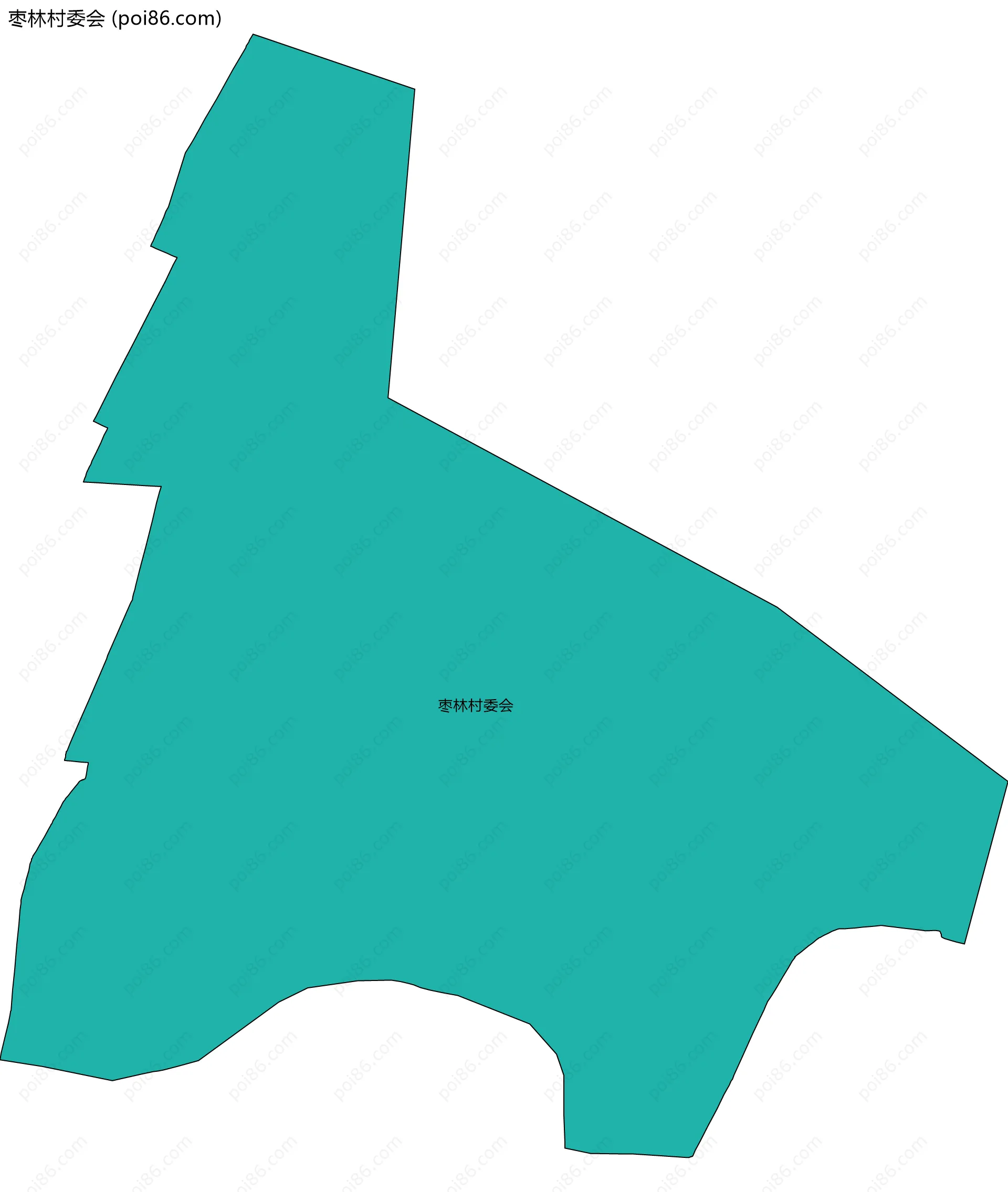 枣林村委会边界地图