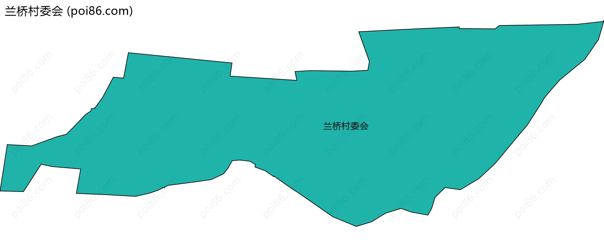 兰桥村委会边界地图