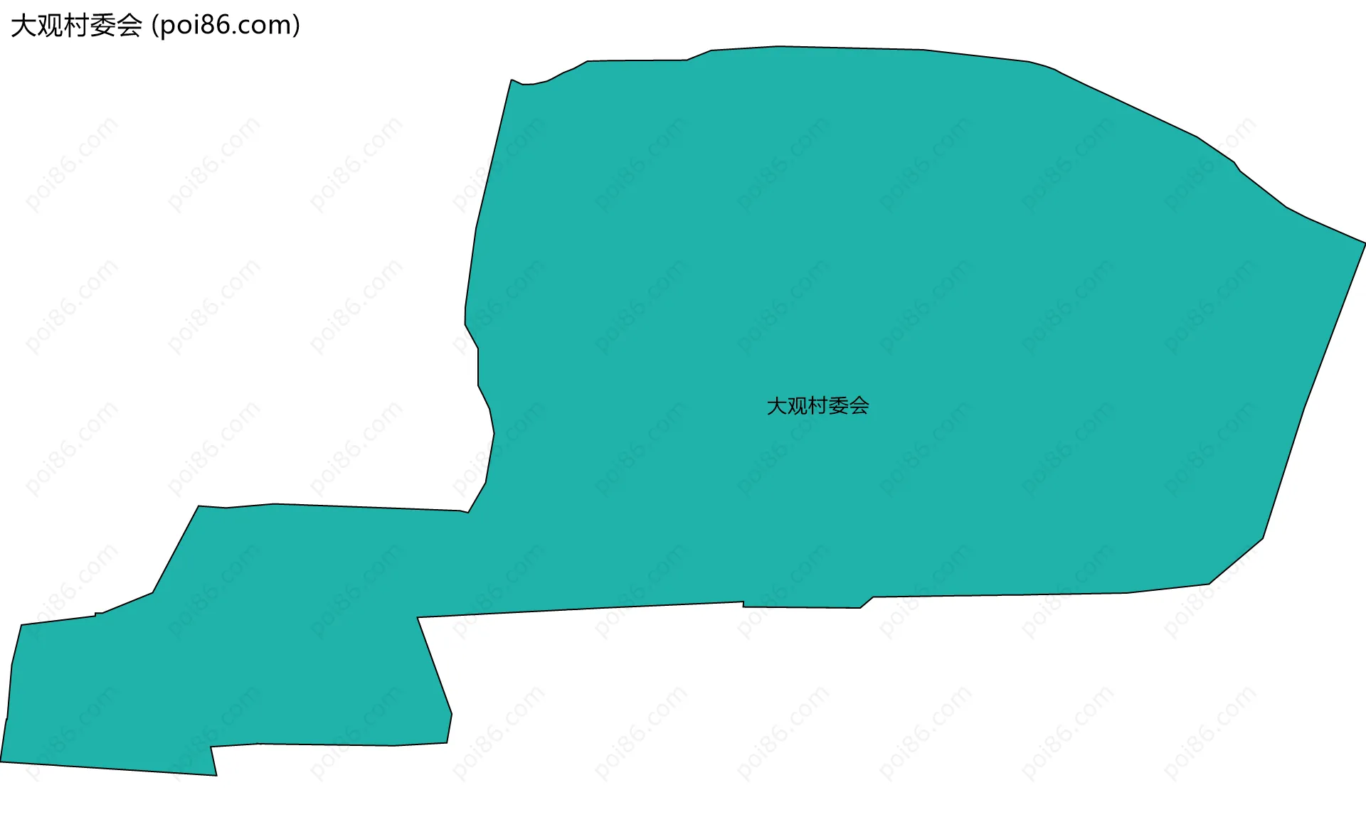 大观村委会边界地图