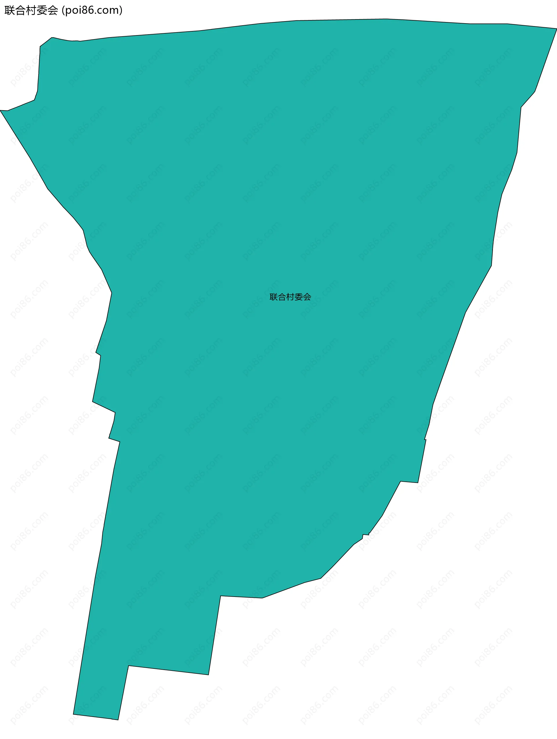联合村委会边界地图