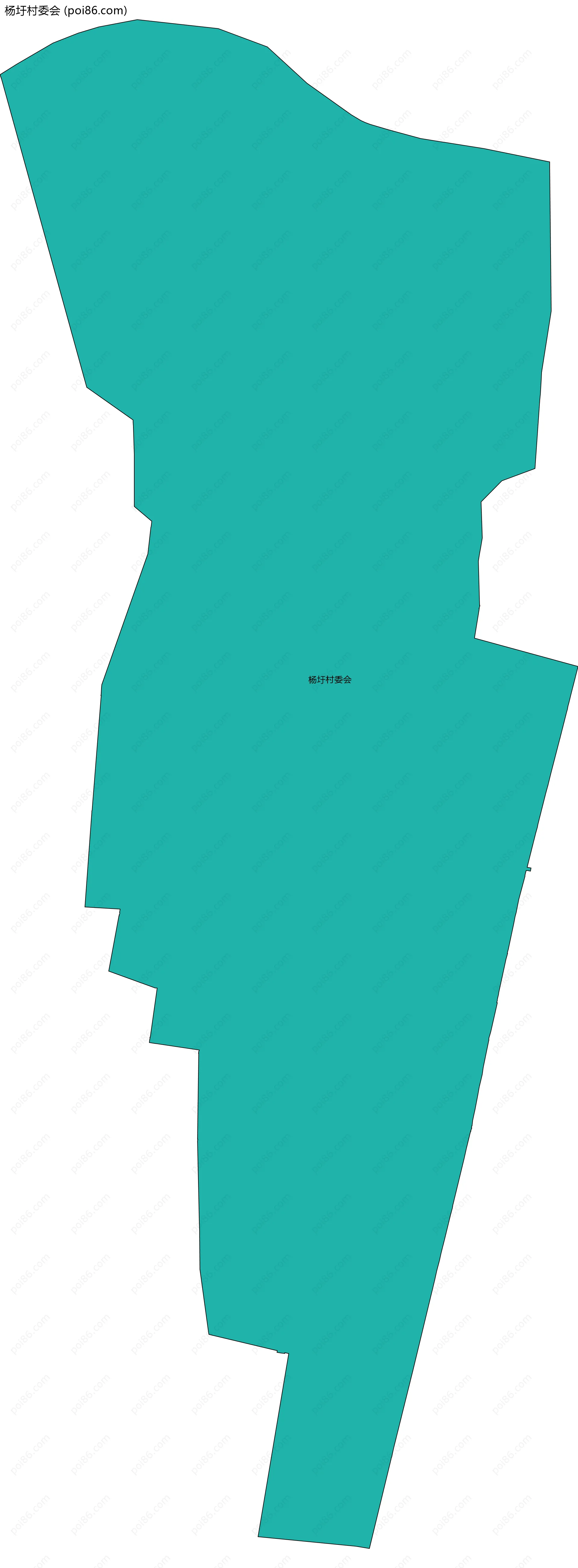 杨圩村委会边界地图