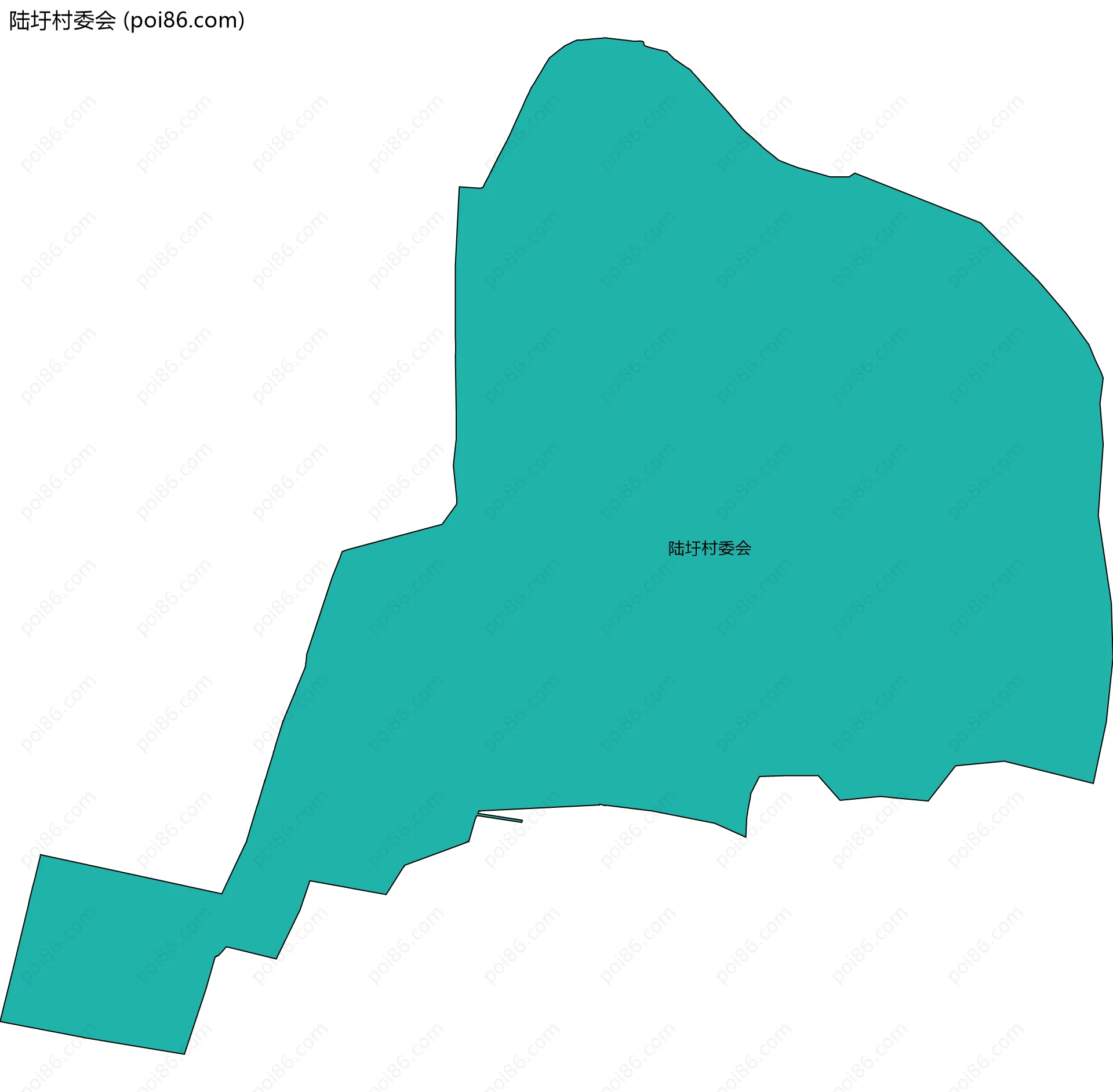 陆圩村委会边界地图