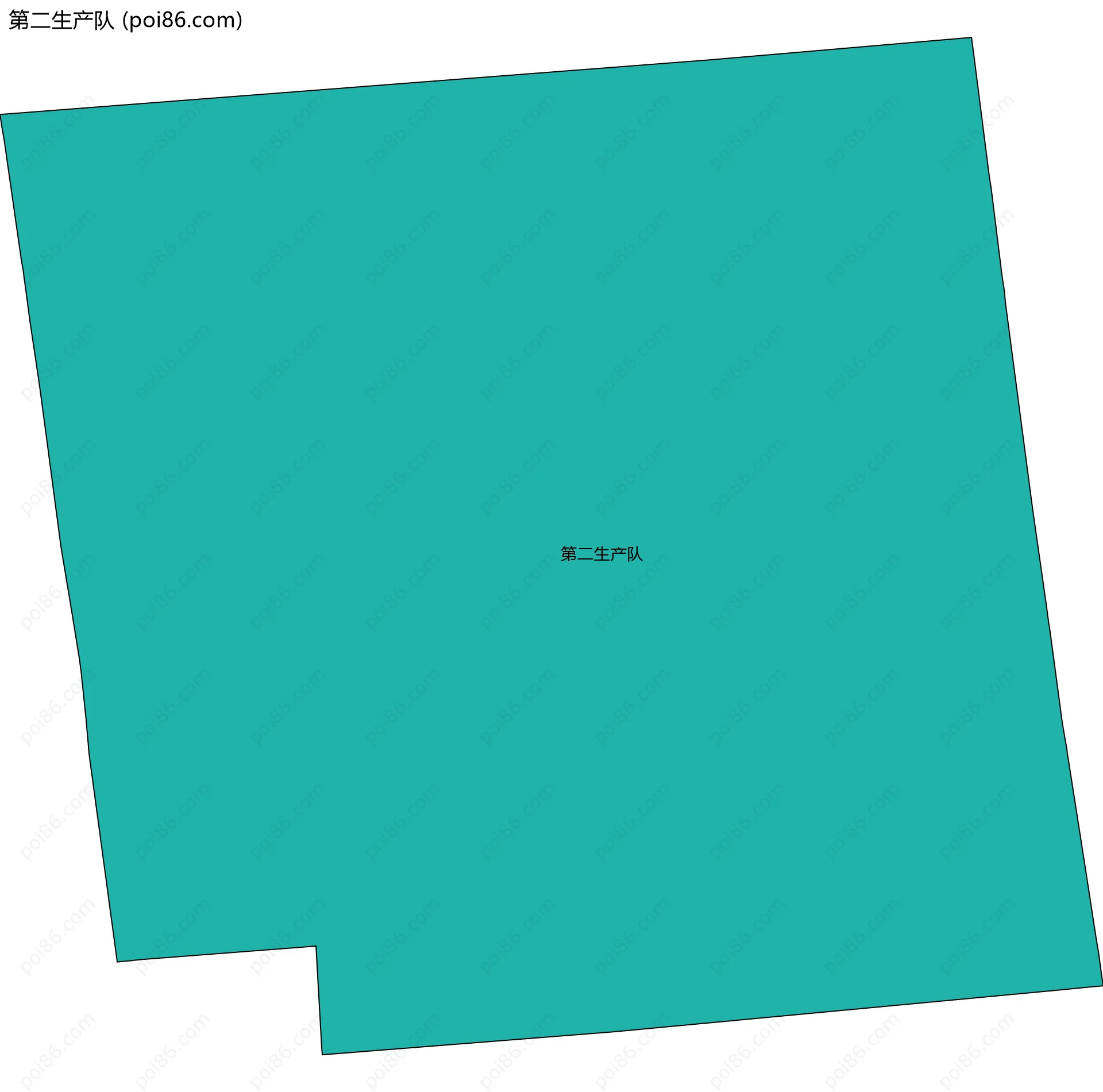 第二生产队边界地图