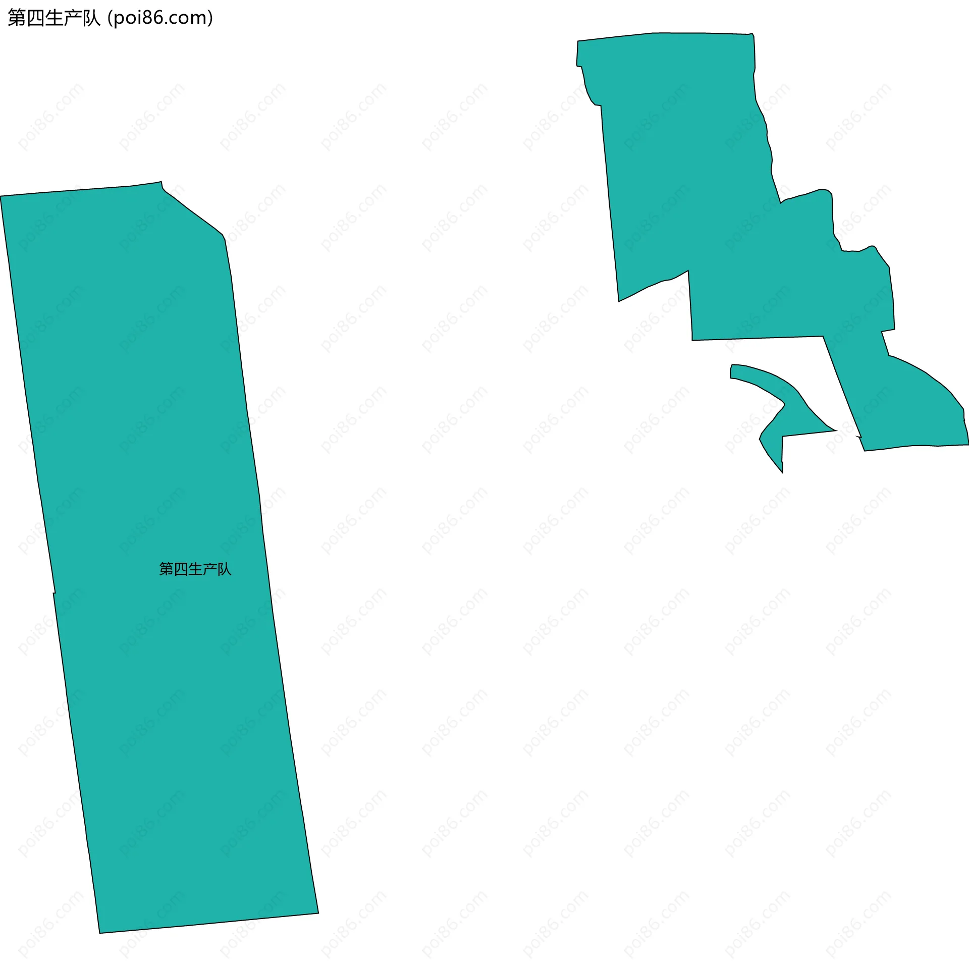 第四生产队边界地图