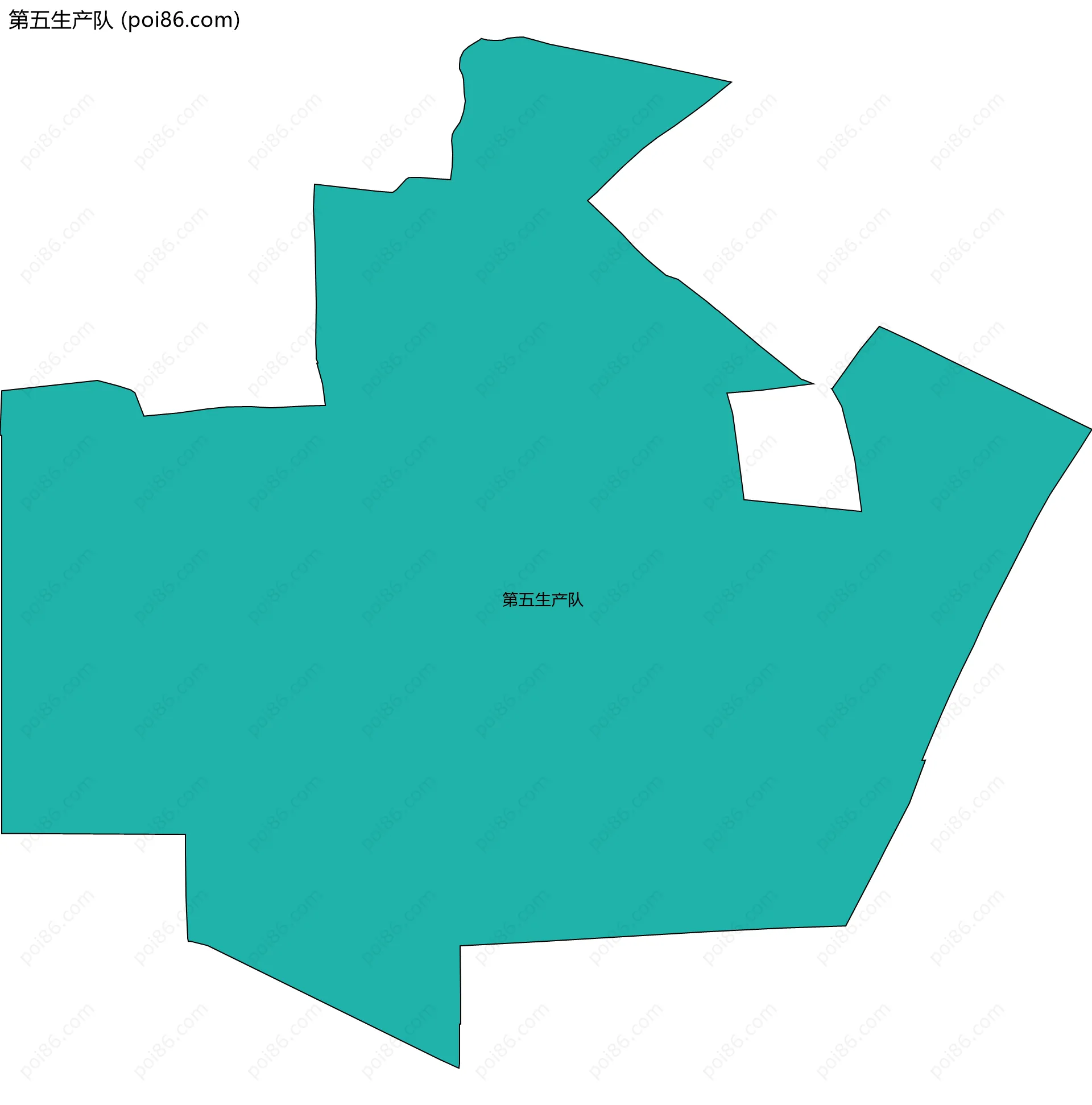 第五生产队边界地图