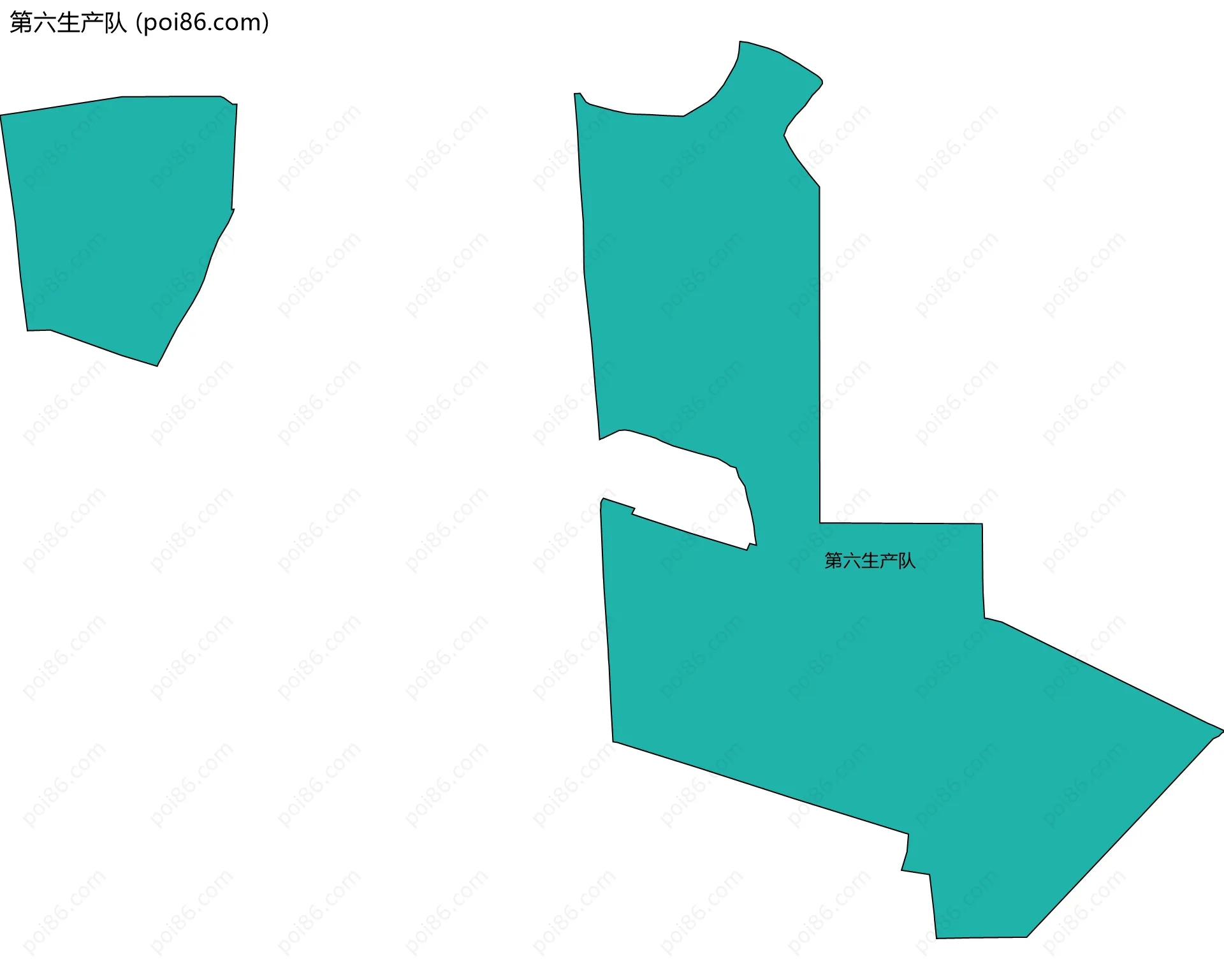第六生产队边界地图
