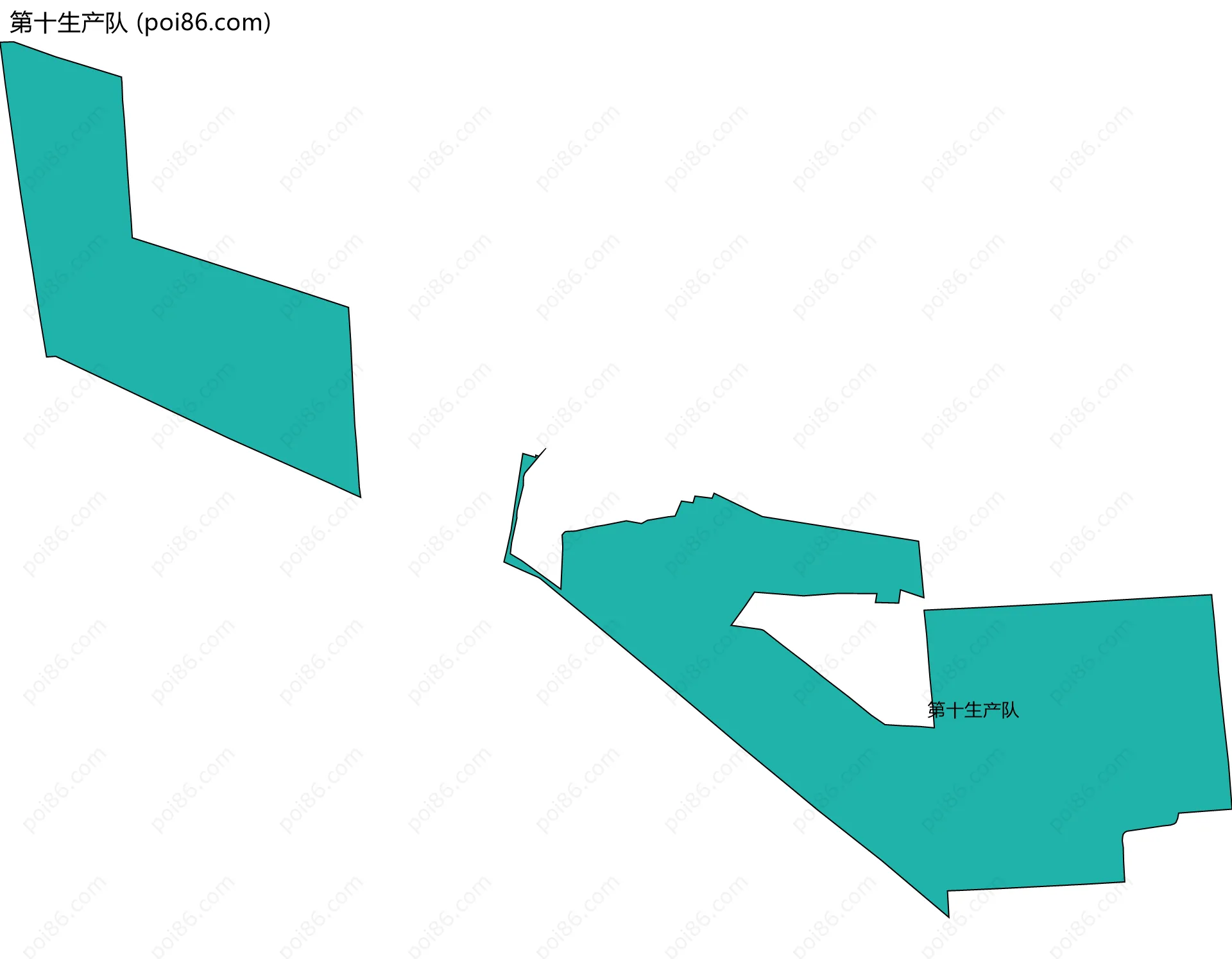 第十生产队边界地图