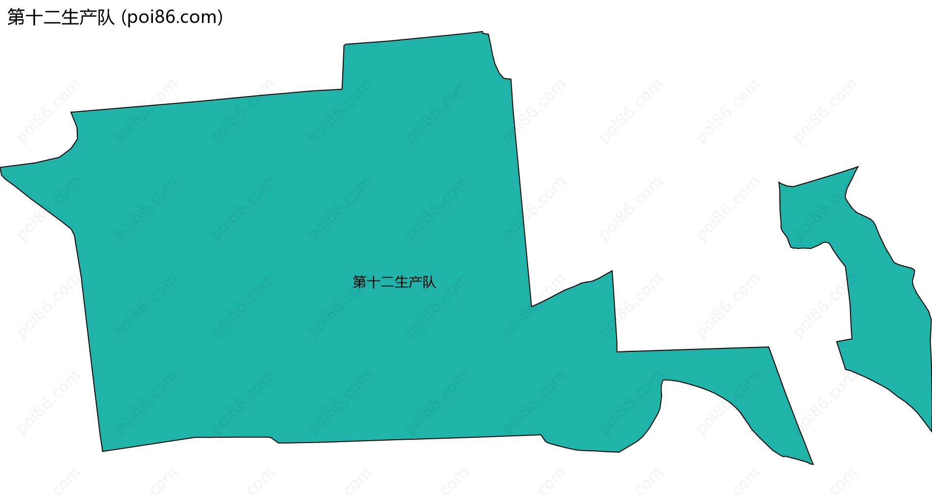 第十二生产队边界地图