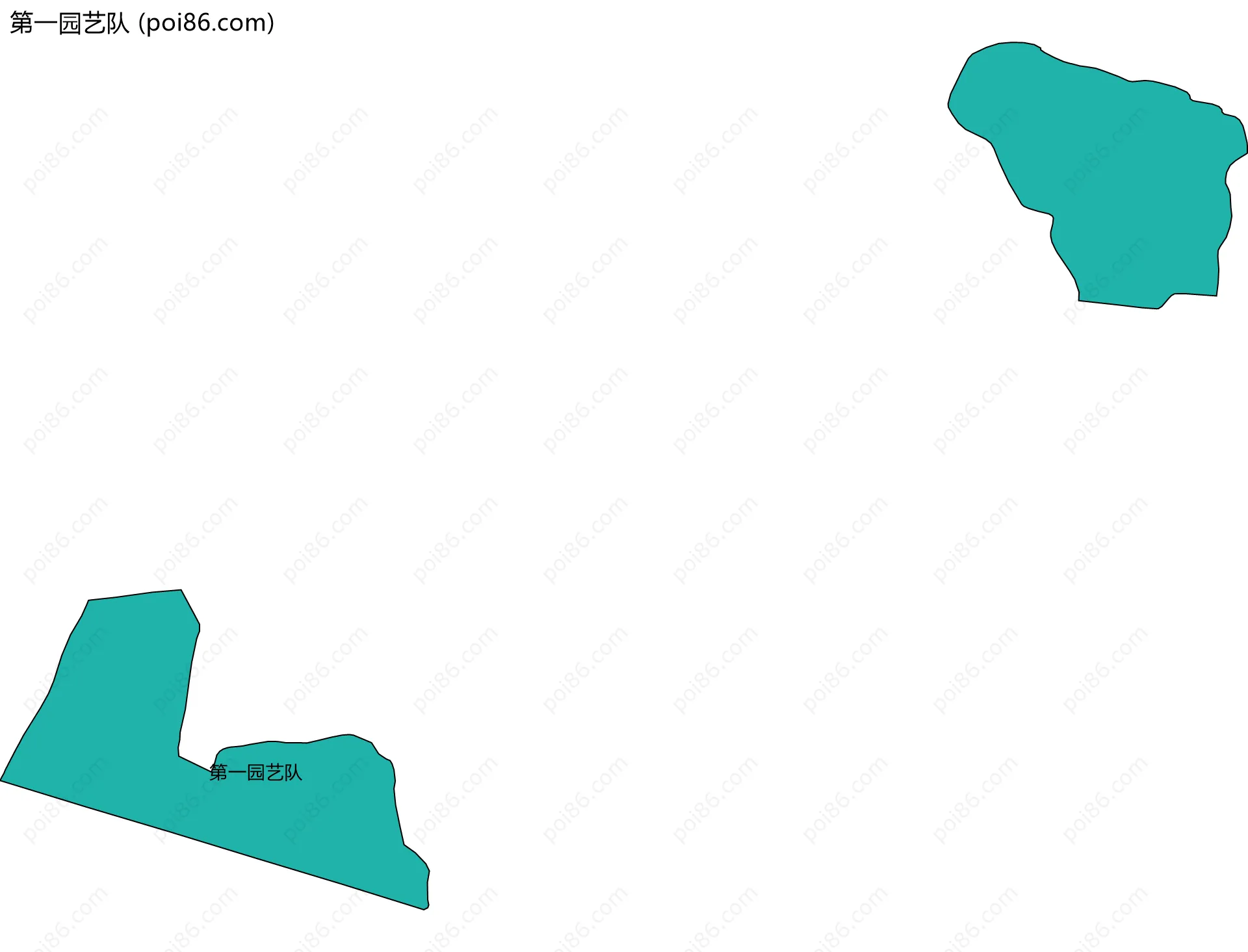 第一园艺队边界地图