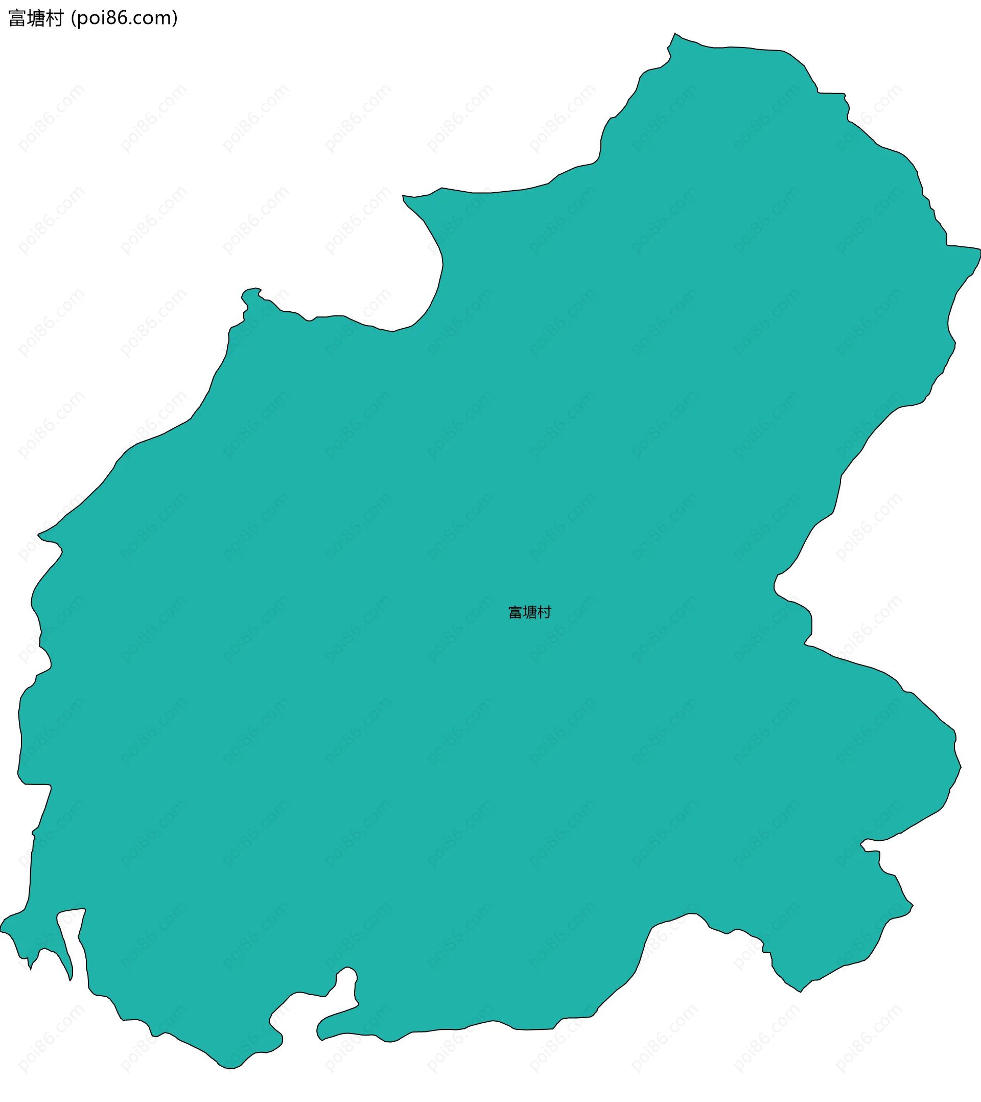 富塘村边界地图