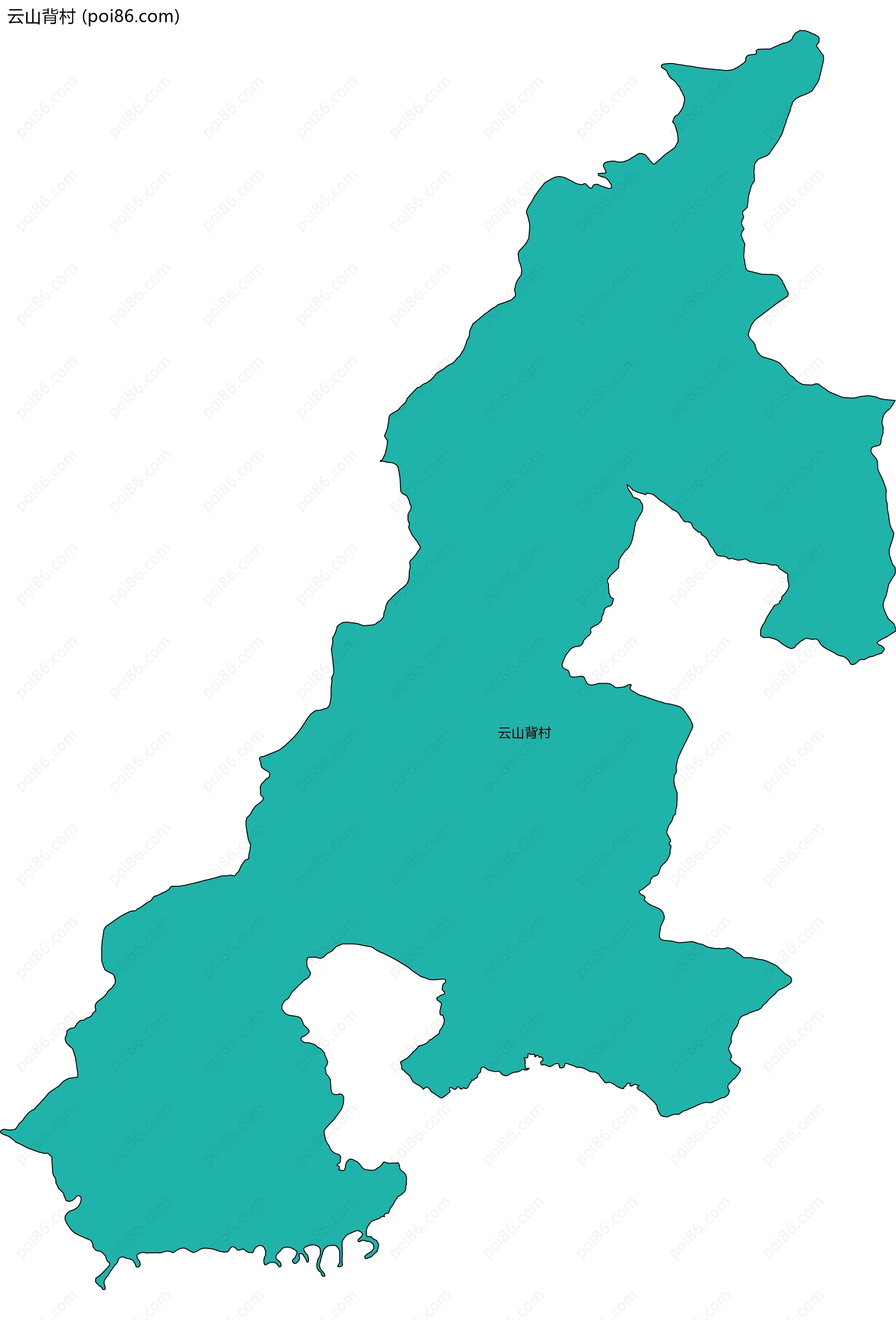 云山背村边界地图