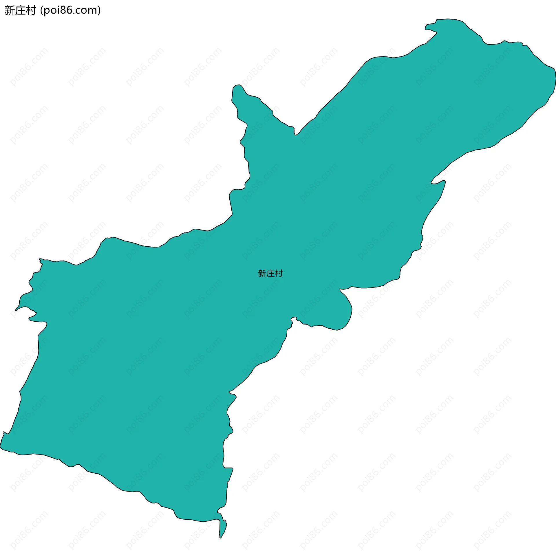 新庄村边界地图