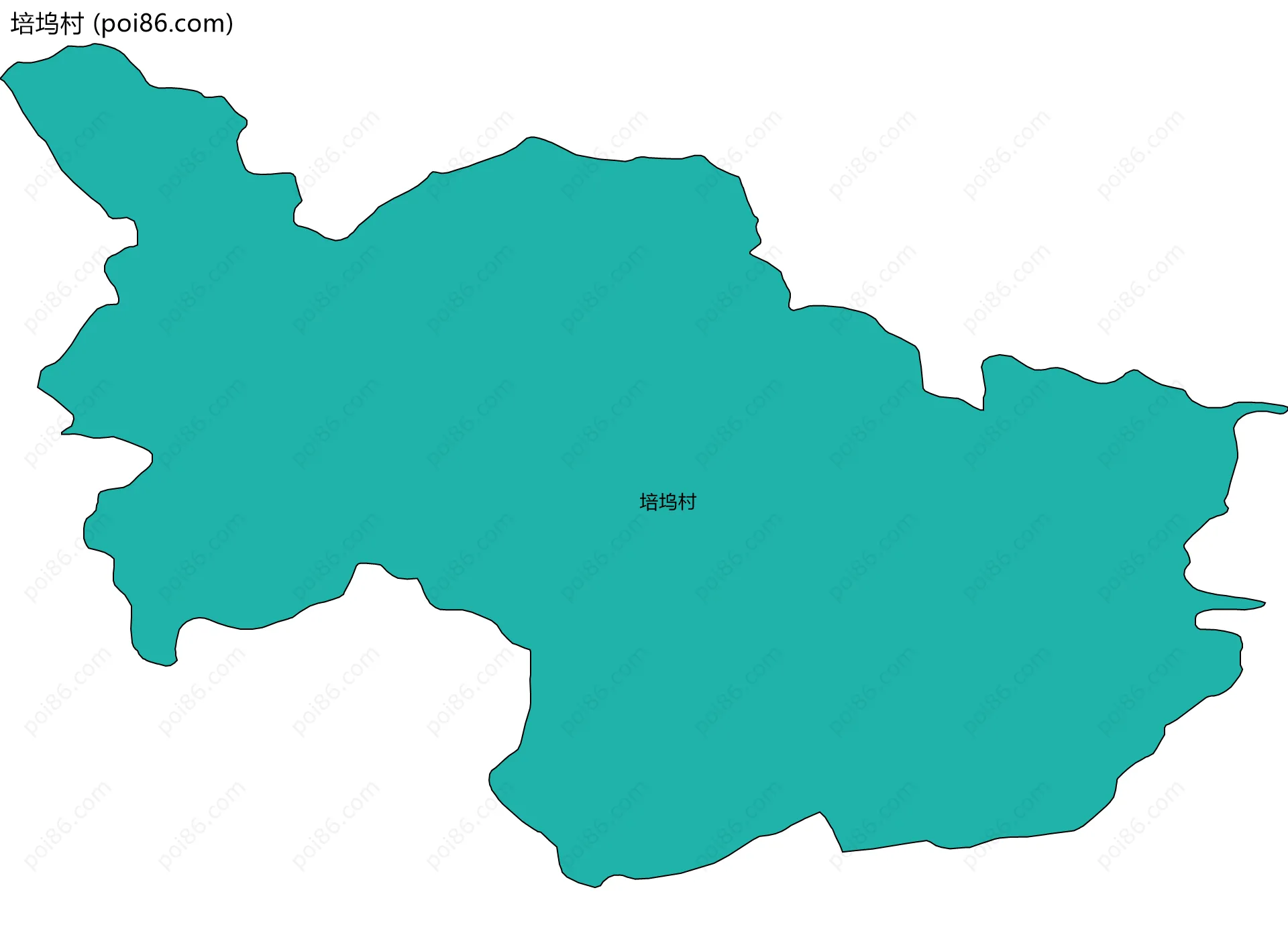 培坞村边界地图