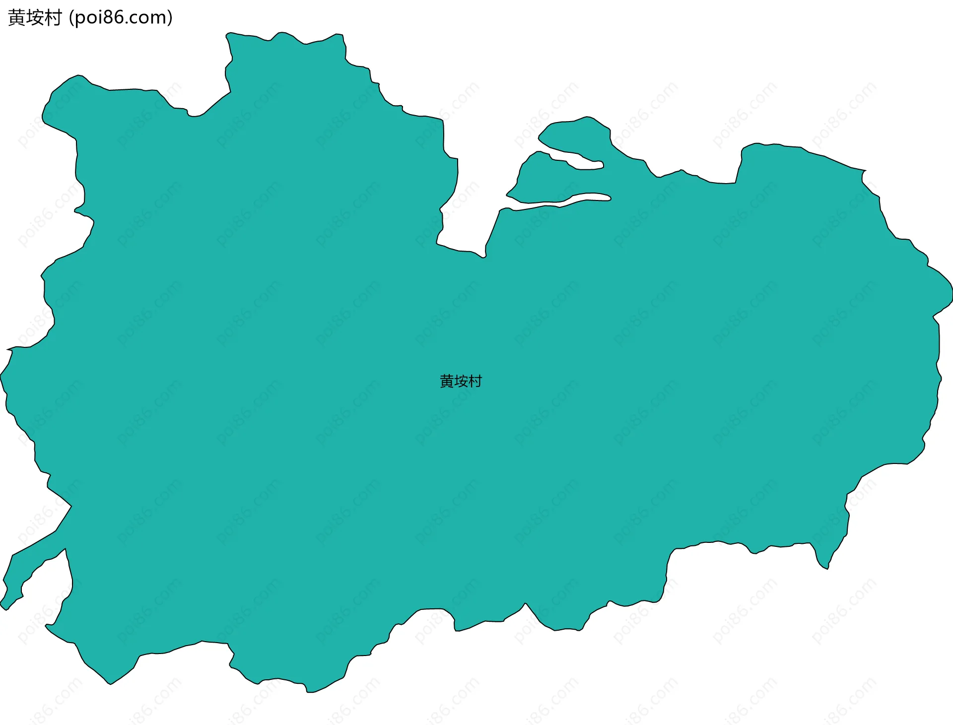 黄垵村边界地图