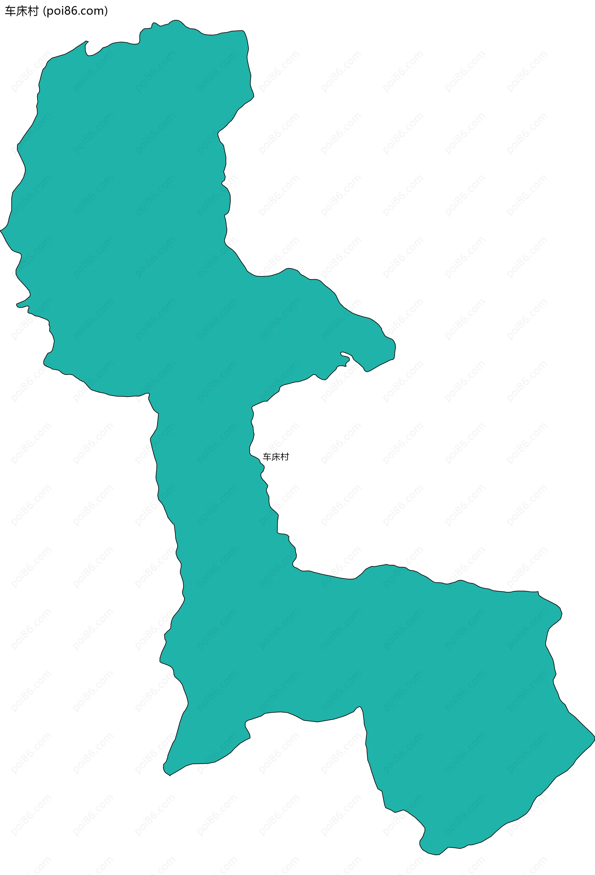 车床村边界地图