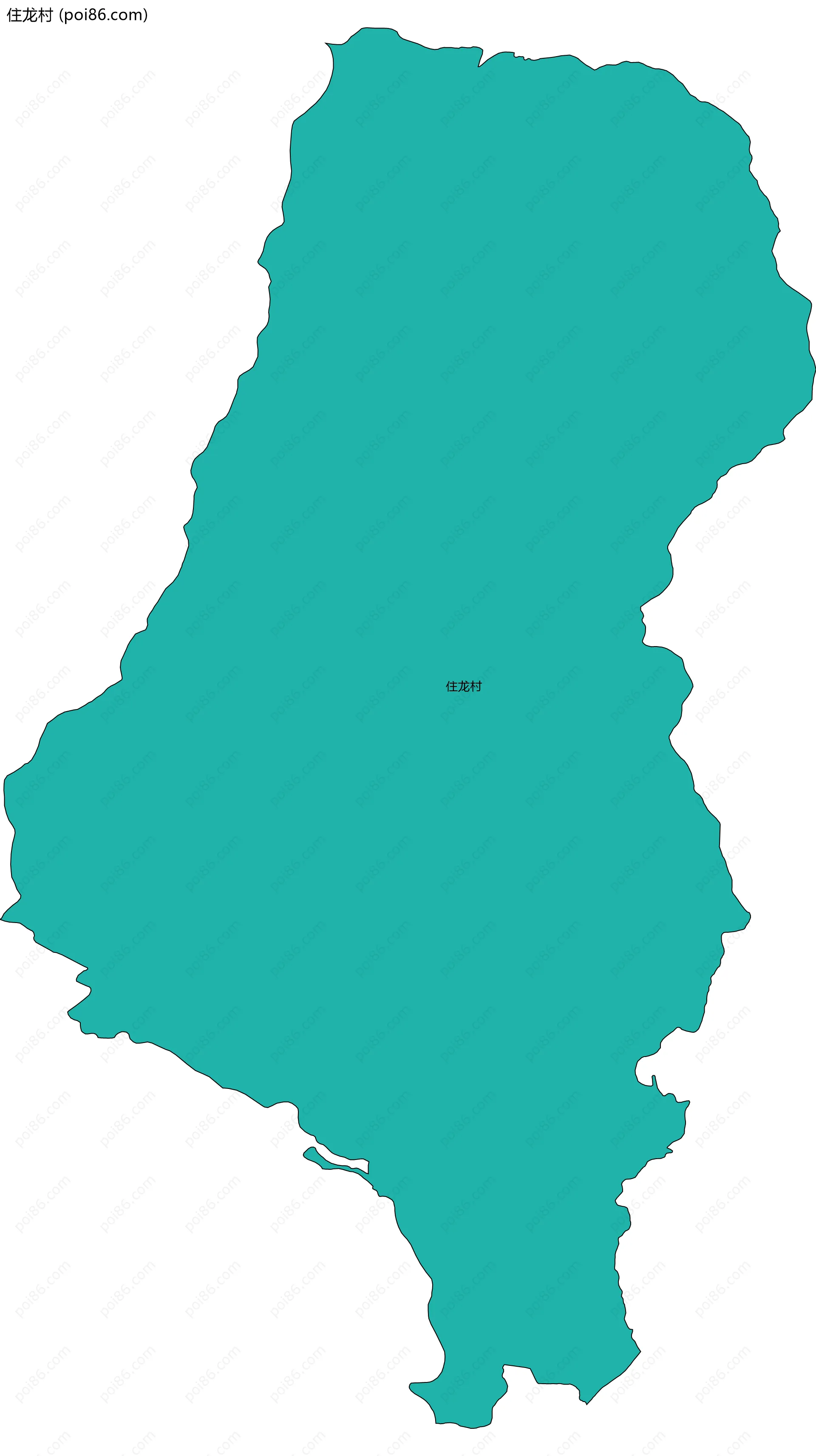 住龙村边界地图