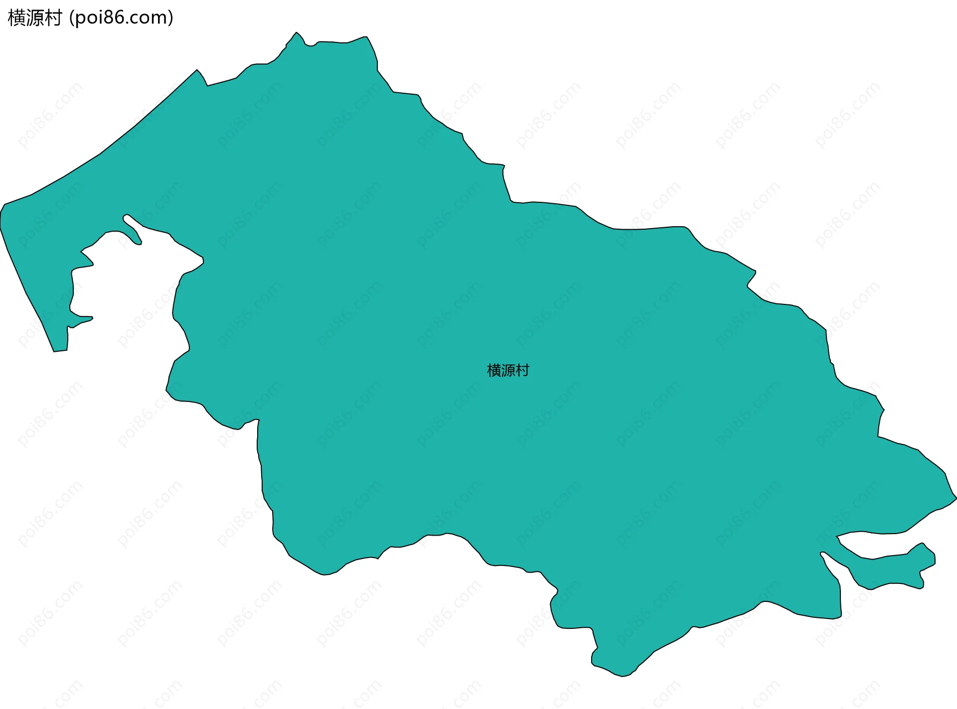 横源村边界地图