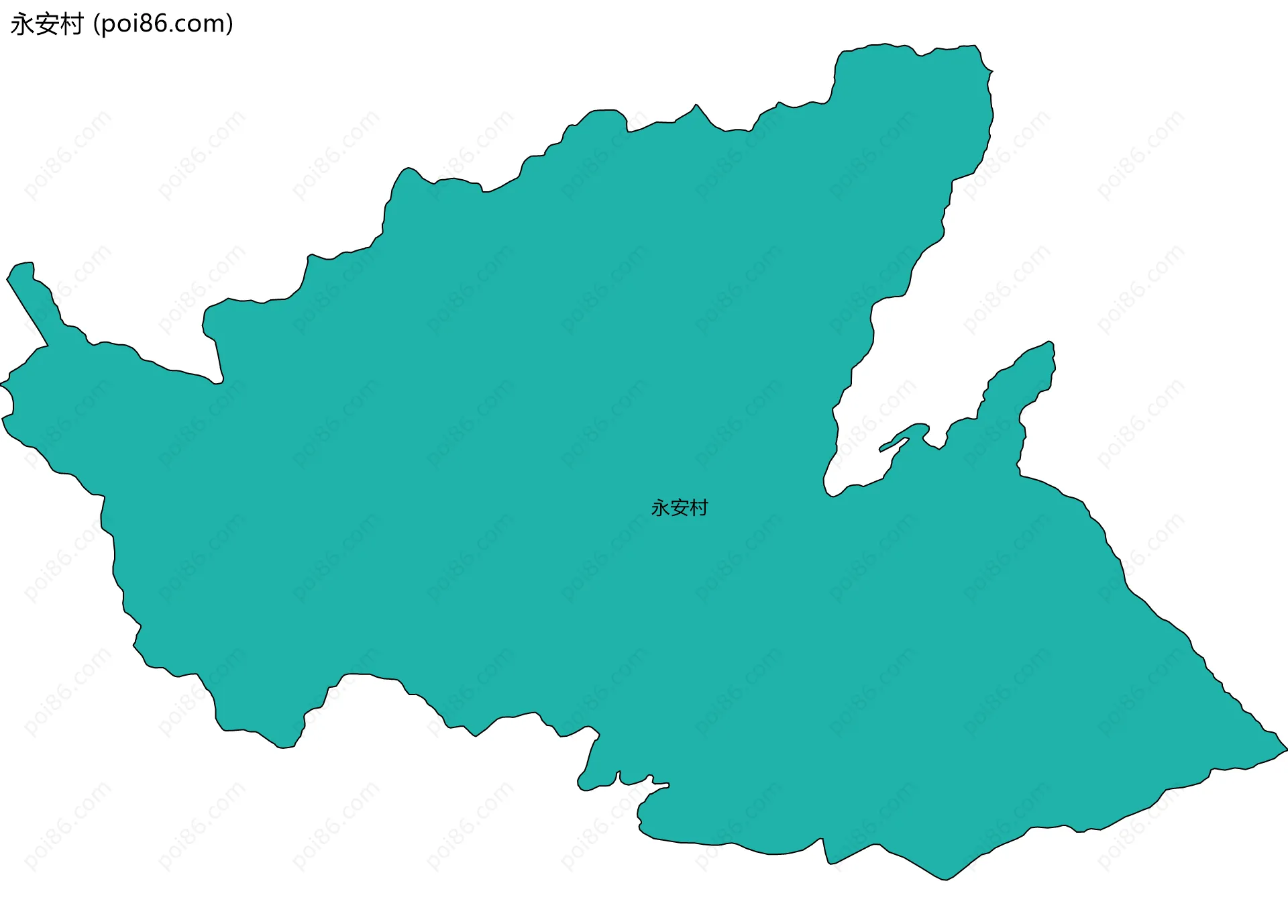 永安村边界地图