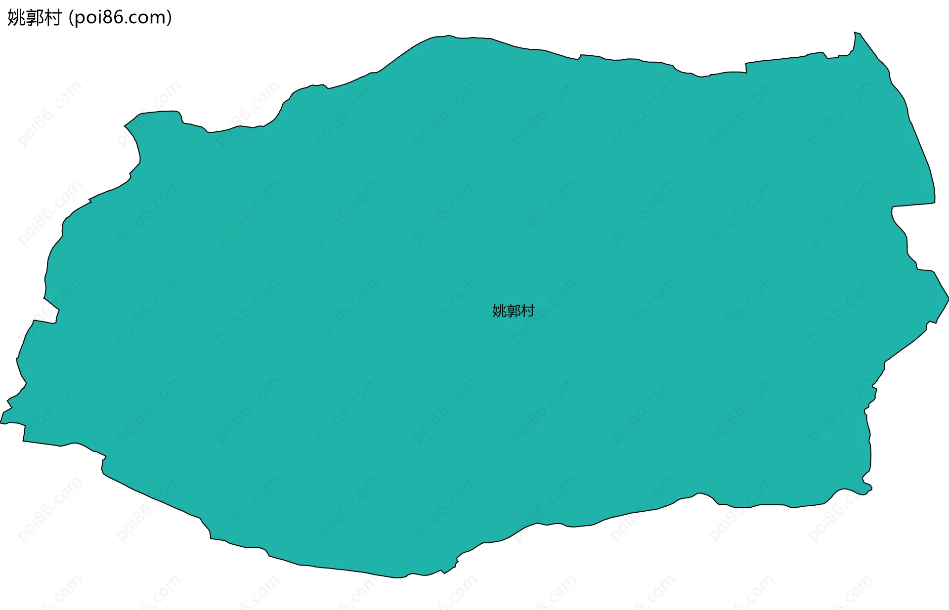 姚郭村边界地图