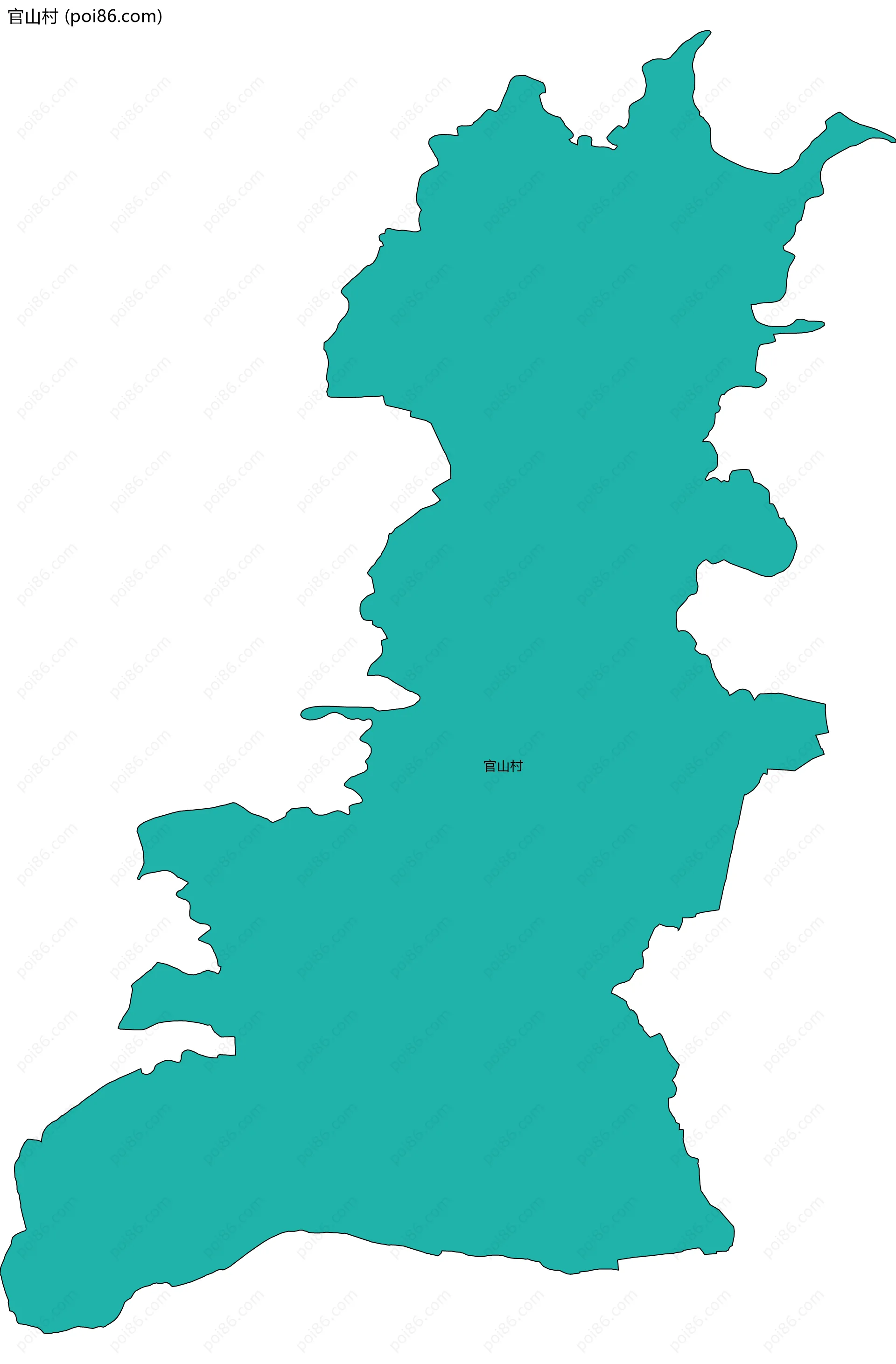 官山村边界地图