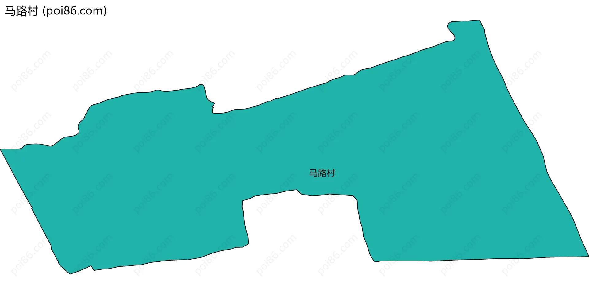 马路村边界地图