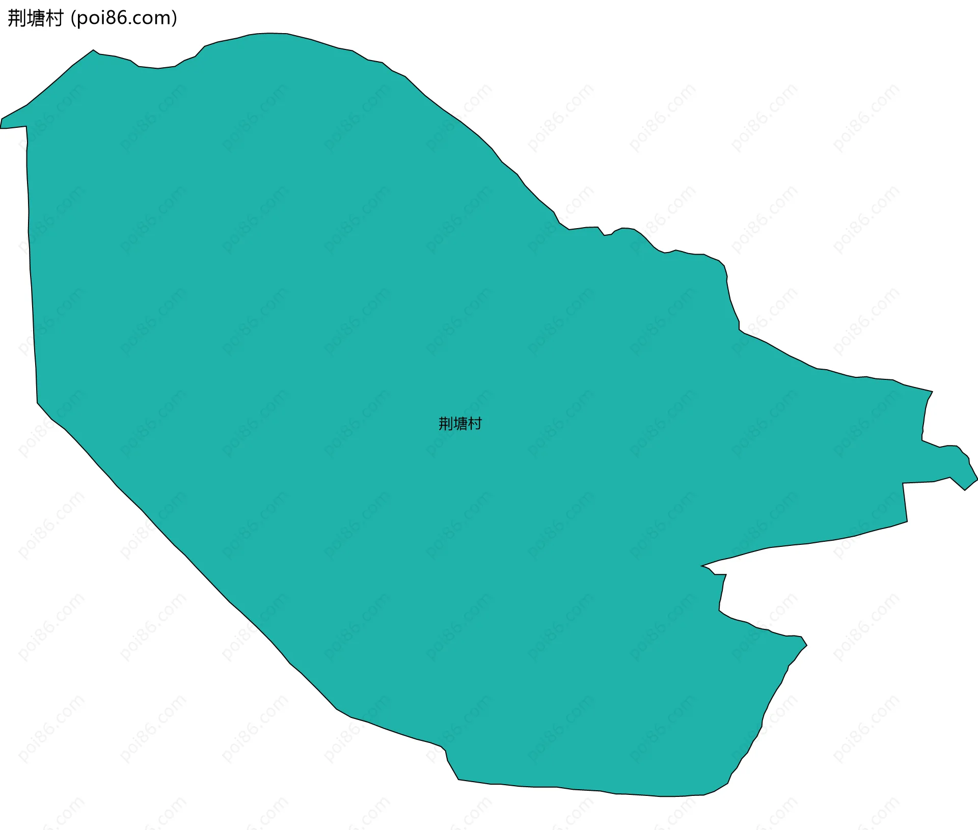 荆塘村边界地图