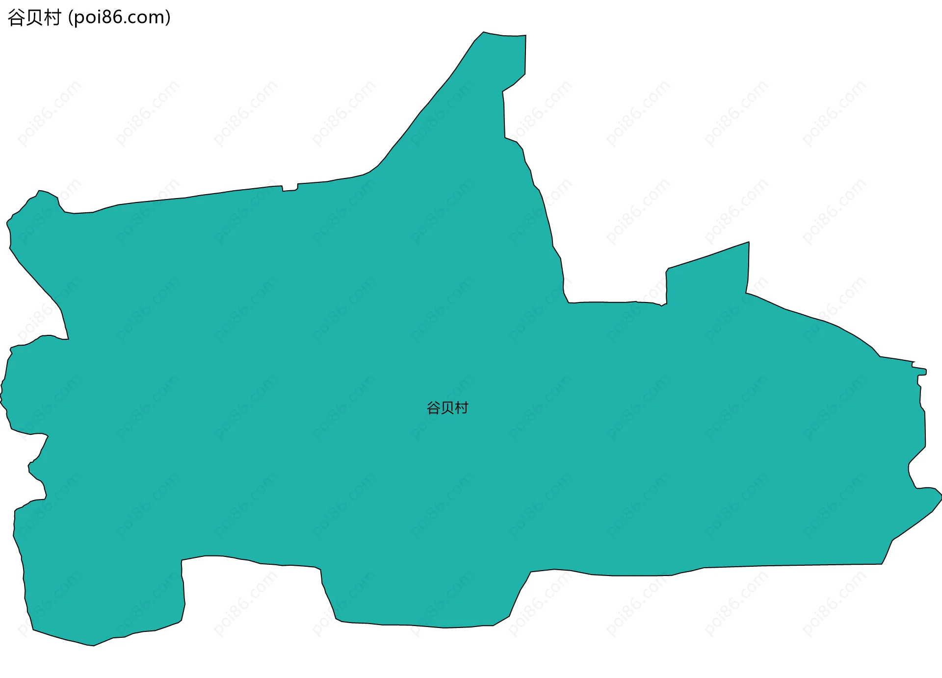 谷贝村边界地图