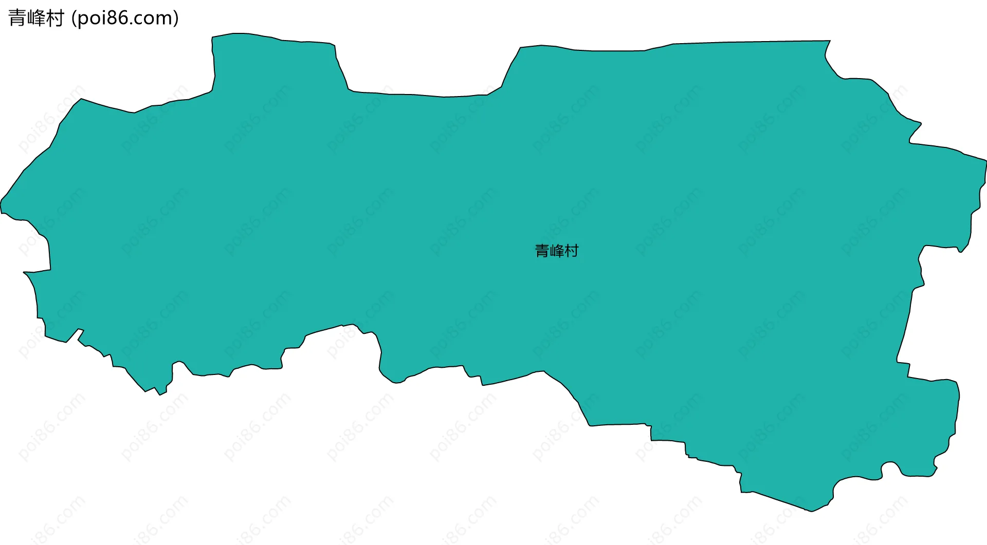 青峰村边界地图