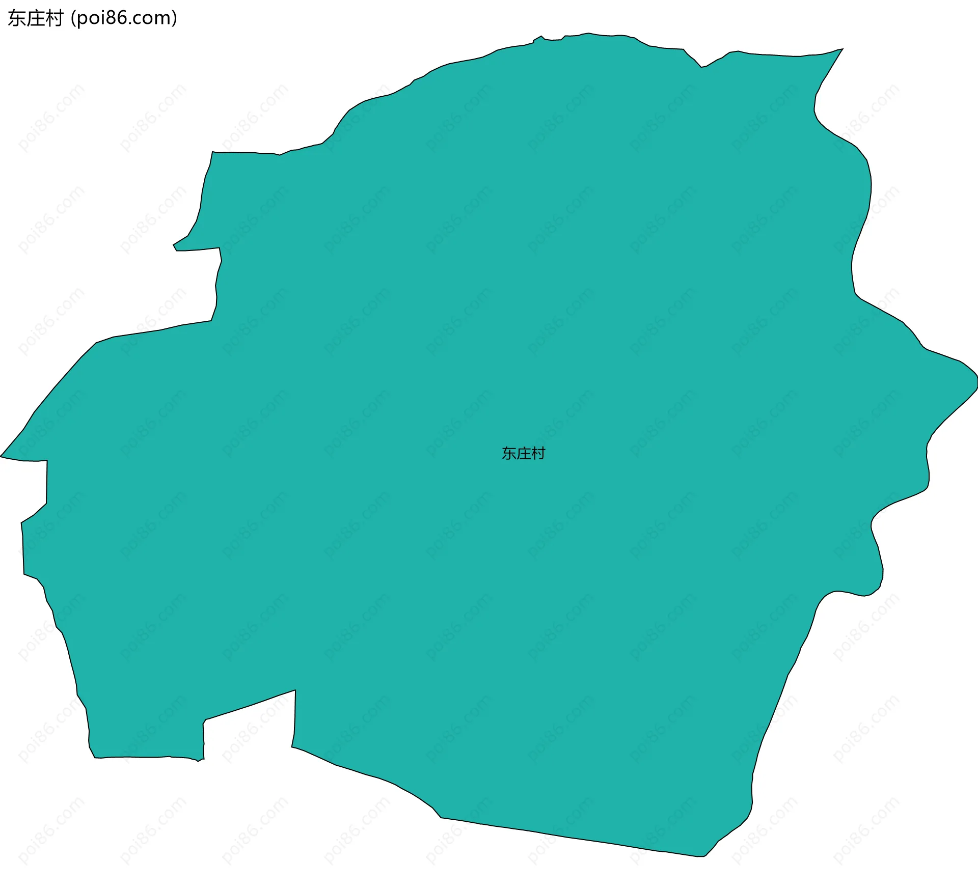 东庄村边界地图