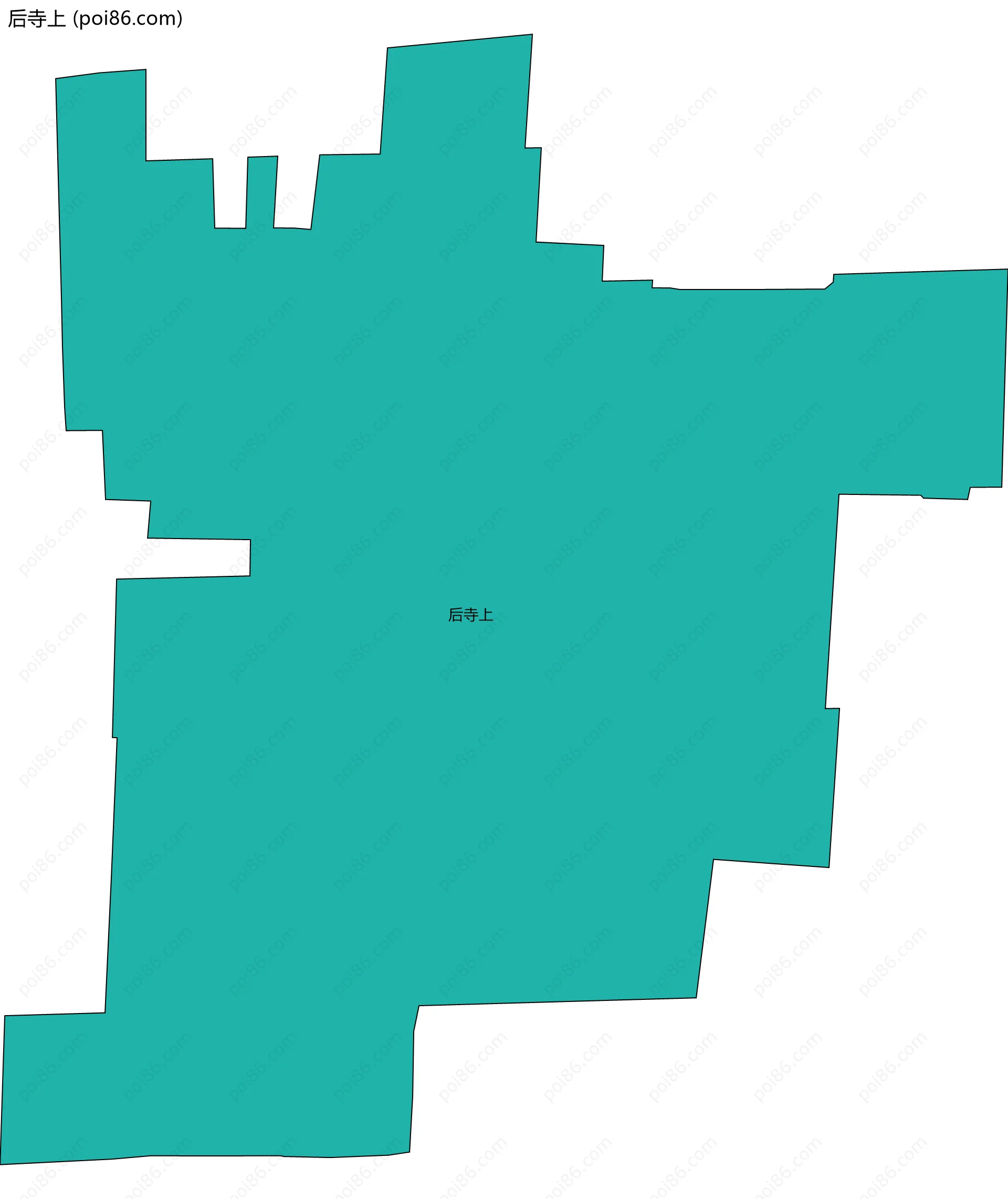 后寺上边界地图