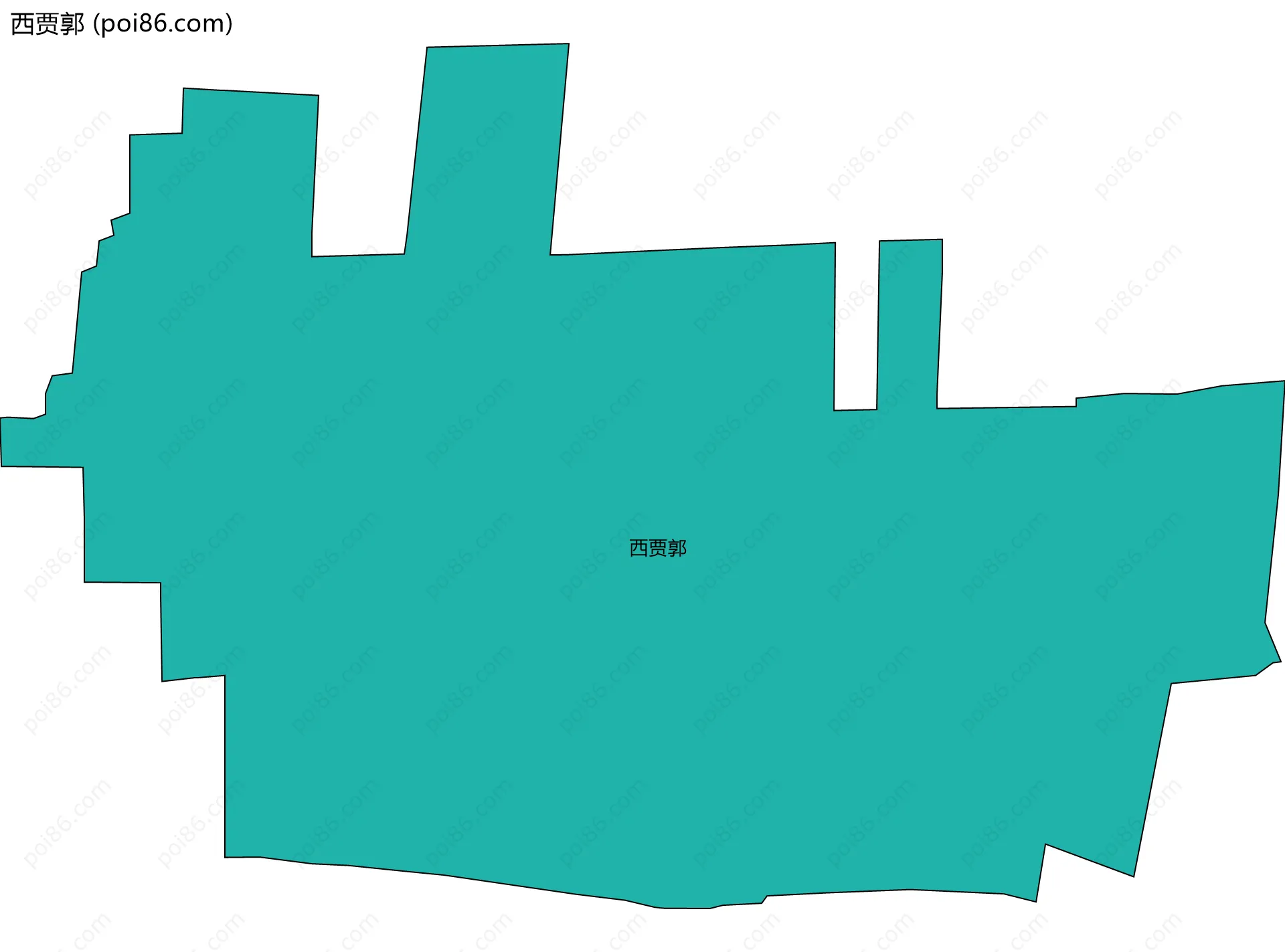 西贾郭边界地图