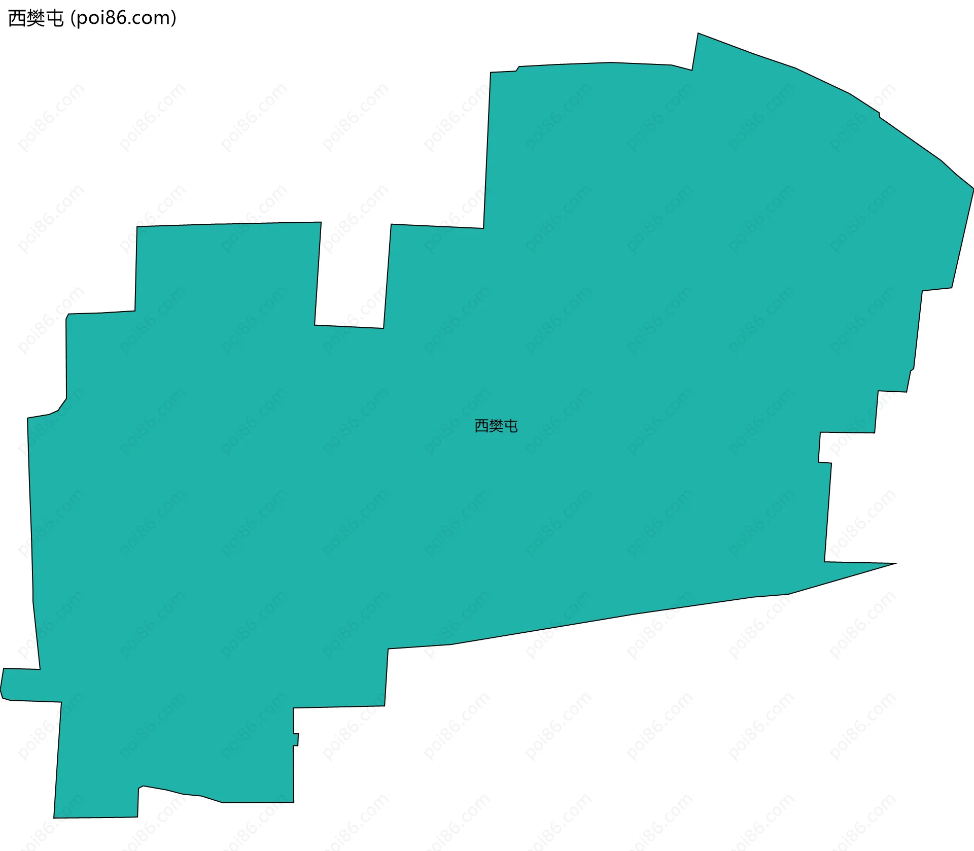西樊屯边界地图