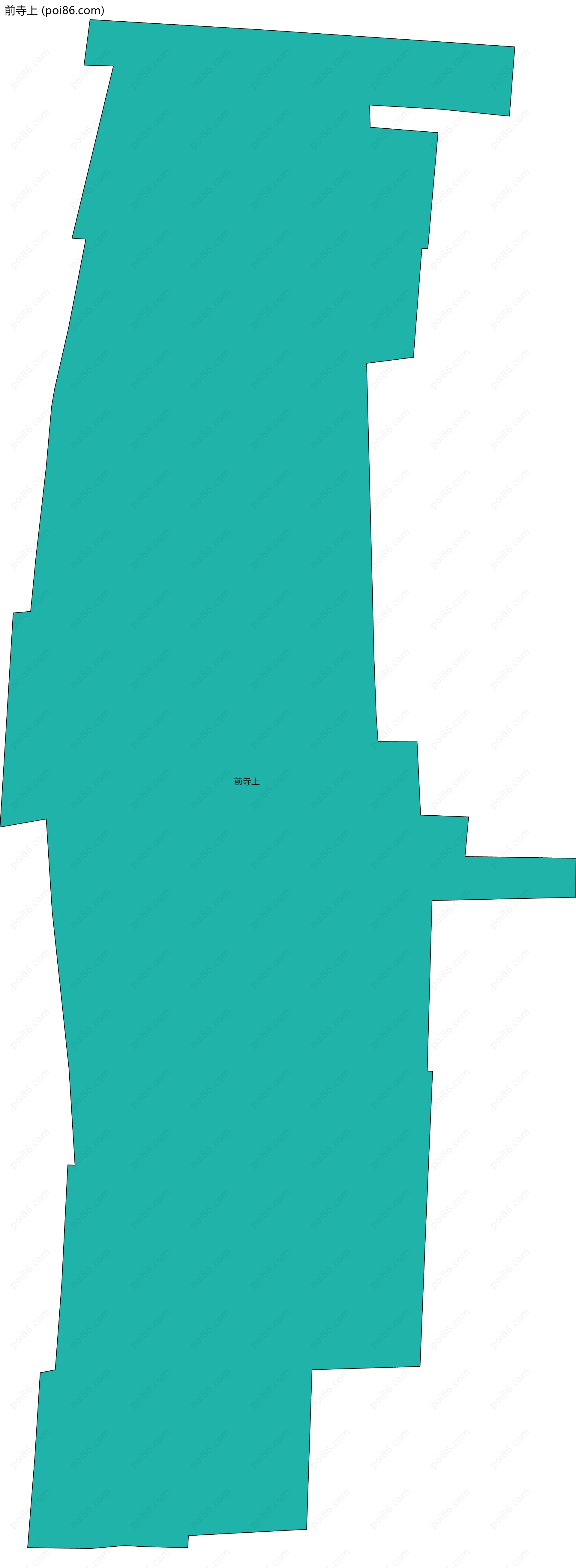 前寺上边界地图